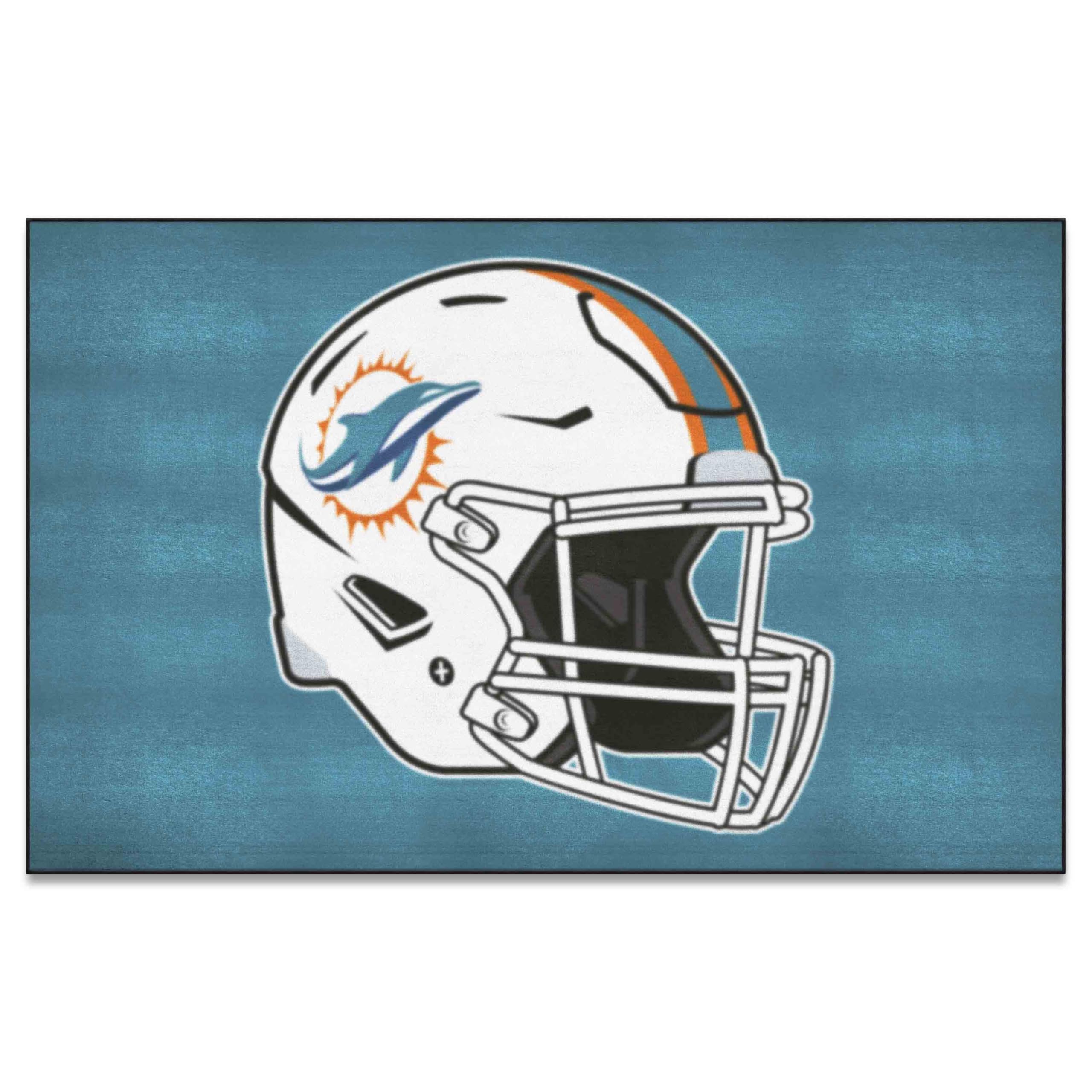 FANMATS 5795 Miami Dolphins Ulti-Mat Rug - 5ft. x 8ft. | Sports Fan Area Rug, Home Decor Rug and Tailgating Mat - Dolphins Helme