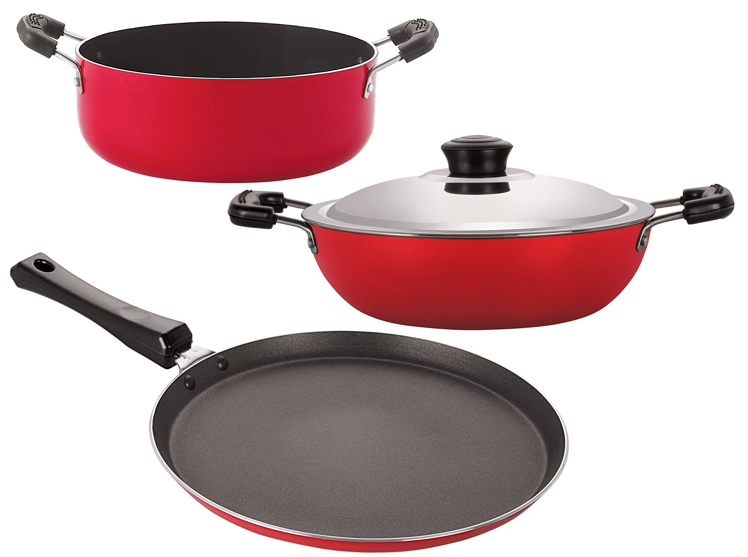 Nirlon NonStick Aluminium Stain Resistance Kitchenware Kitchen Cooking Utencils Combo Gift Set Offer