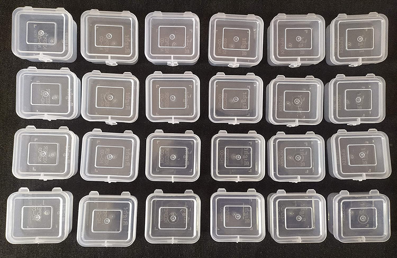 R.P.S Traders Small Containers Plastic Clear Round Storage Boxes With Screw Lid 5 Ml (Pack Of 24)