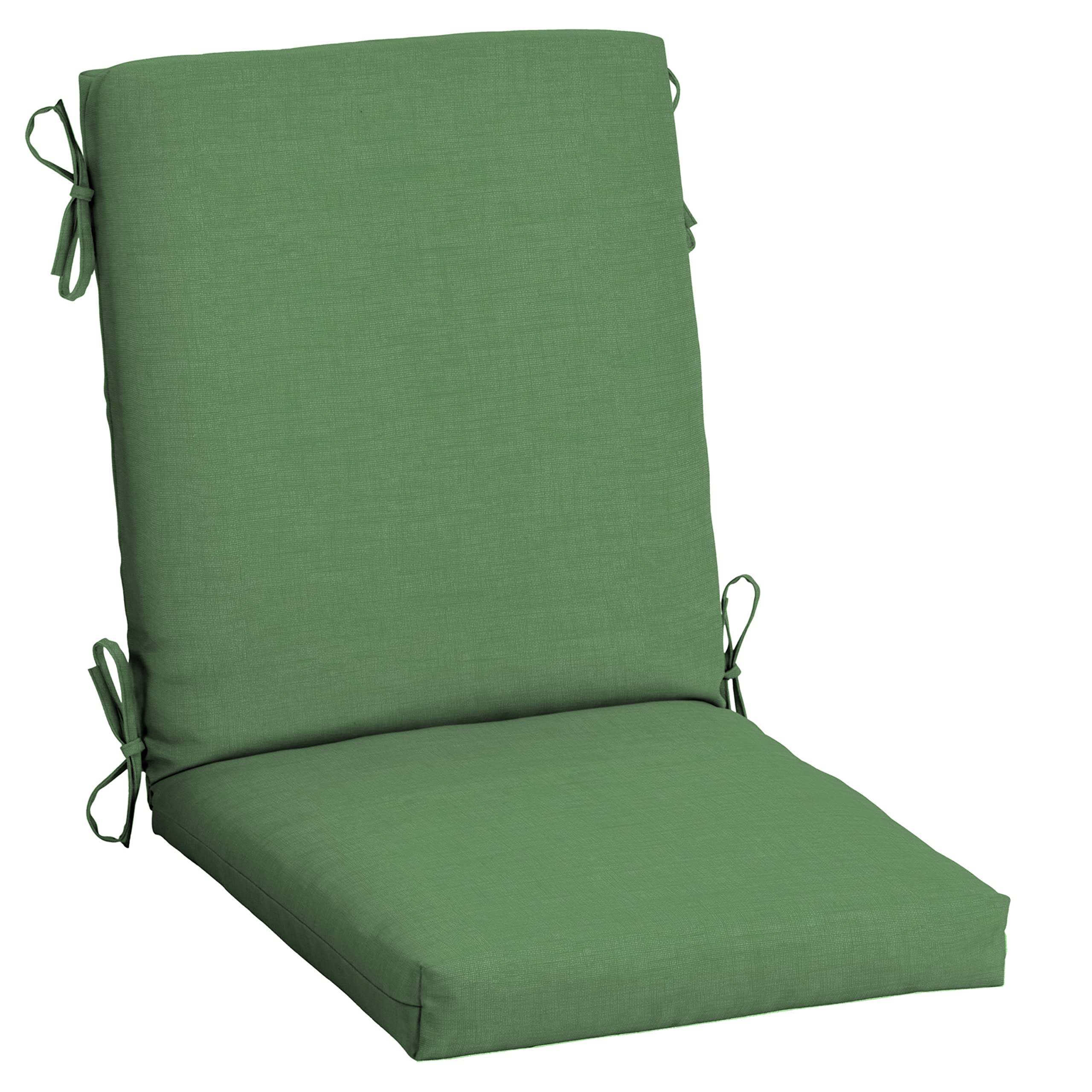 Arden Outdoor Dining Chair Cushion, 2 Pack, 20 x 20, Rain-Proof, Fade Resistant, Bright Moss Green Leala