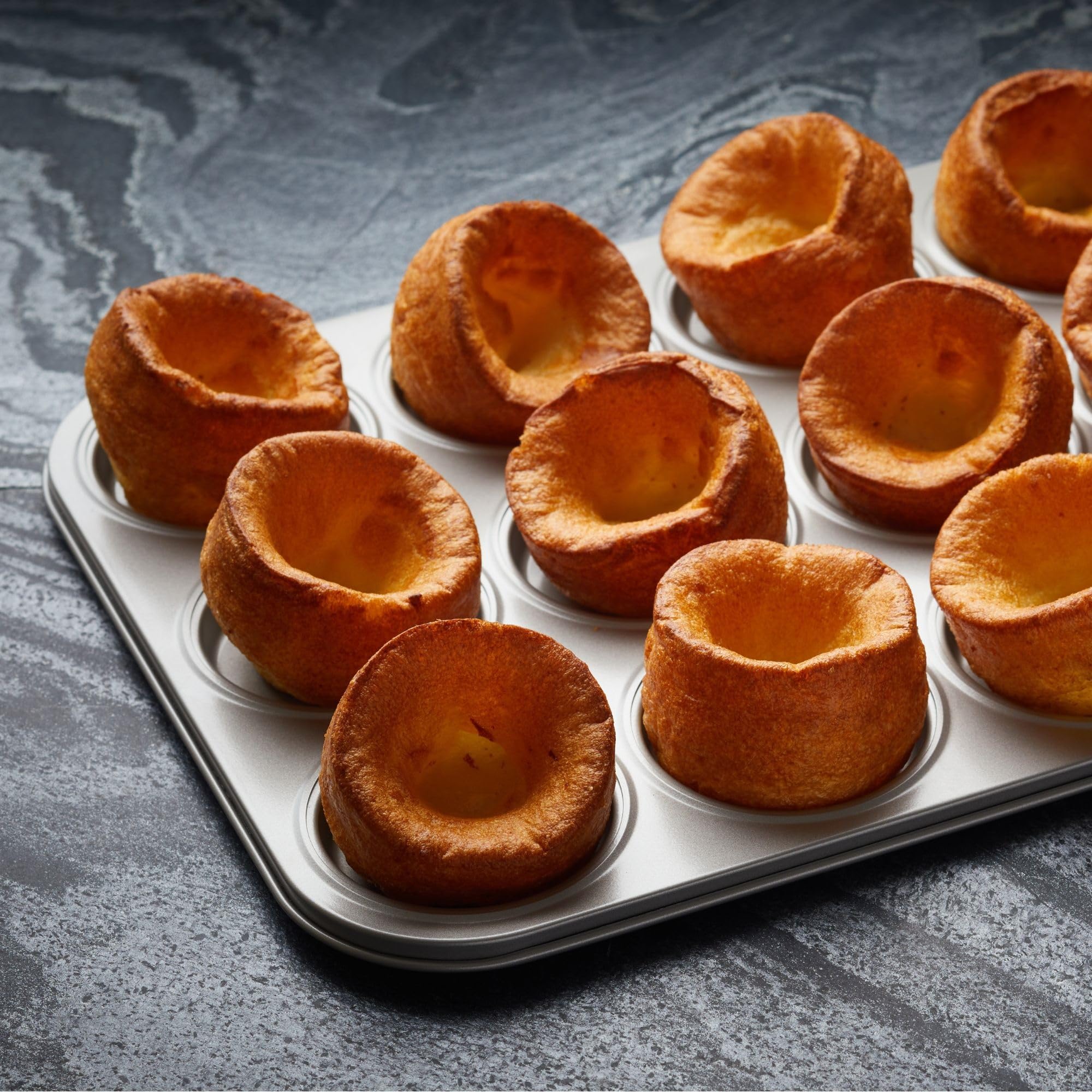Wrenbury Toughened Yorkshire Pudding Pan 12 Hole - Yorkshire Pudding Tin British Yorkshires - Yorkshire Pudding Baking Pan Non S