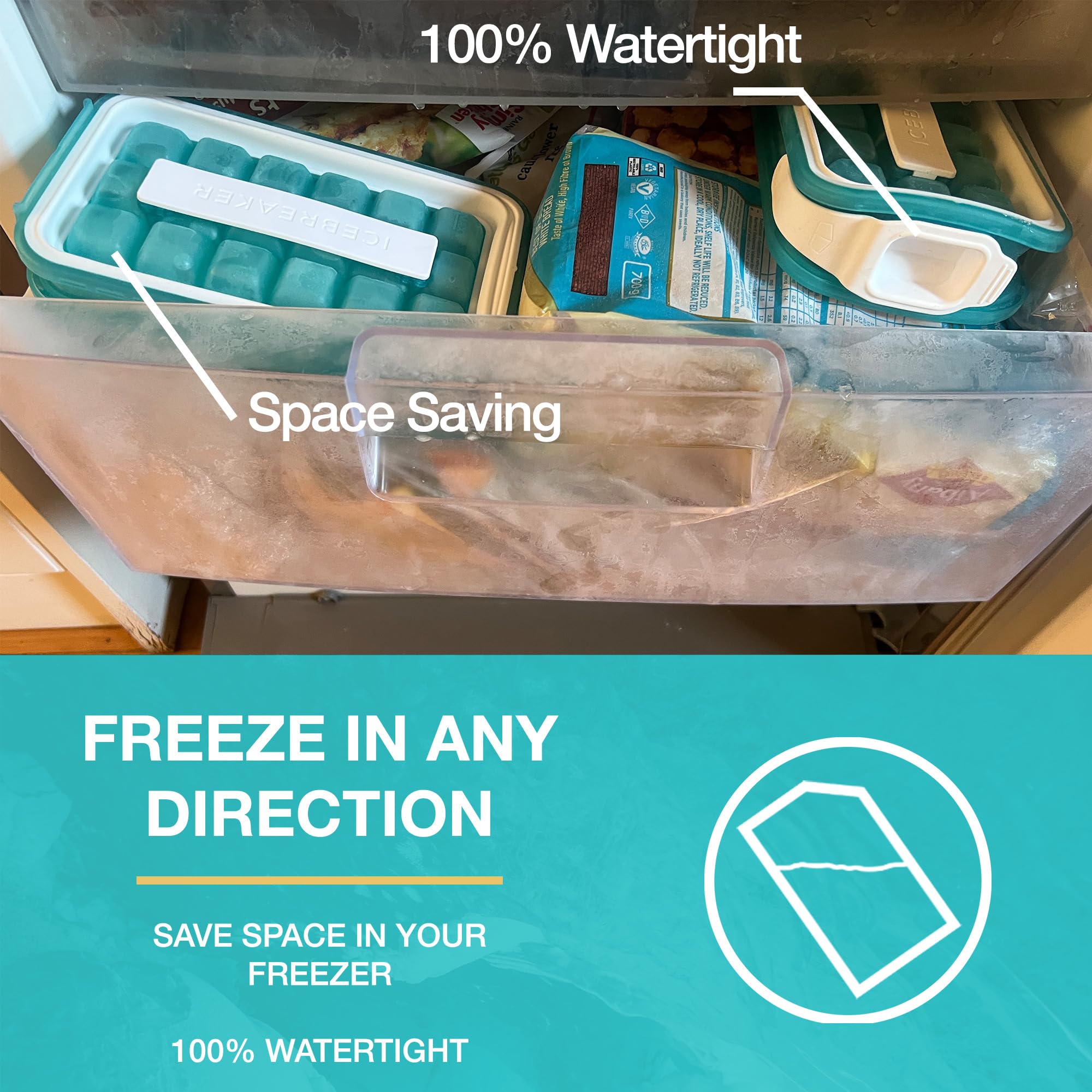 Icebreaker Pop 2024: Make And Serve Ice Without Ever Touching The Ice | The Sanitary Silicone Ice Cube Tray For Freezer | Patent