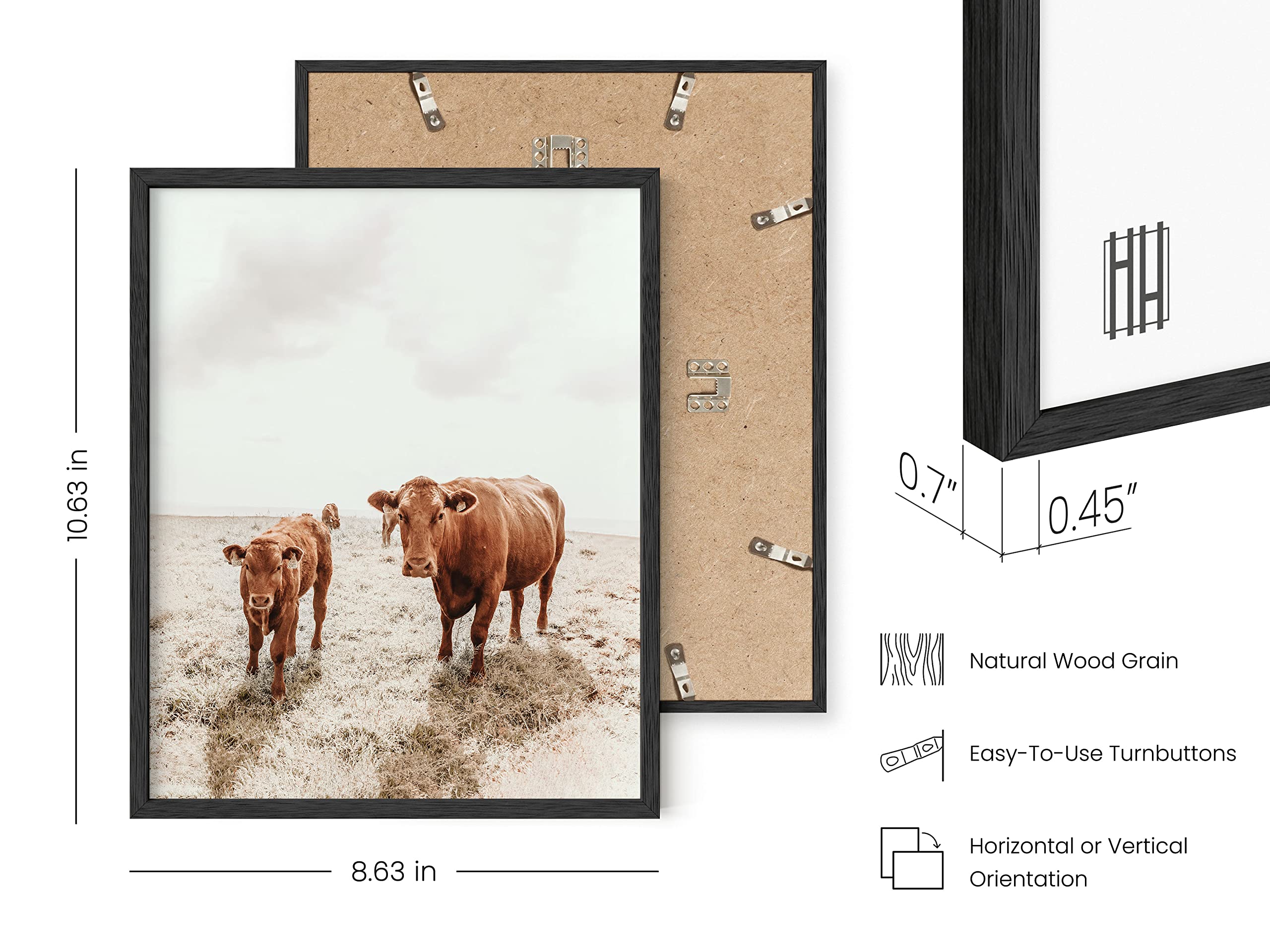 Haus And Hues Highland Cow Art And Farmhouse Wall Decor - Unframed Cow Painting And Prints, Farm Pictures