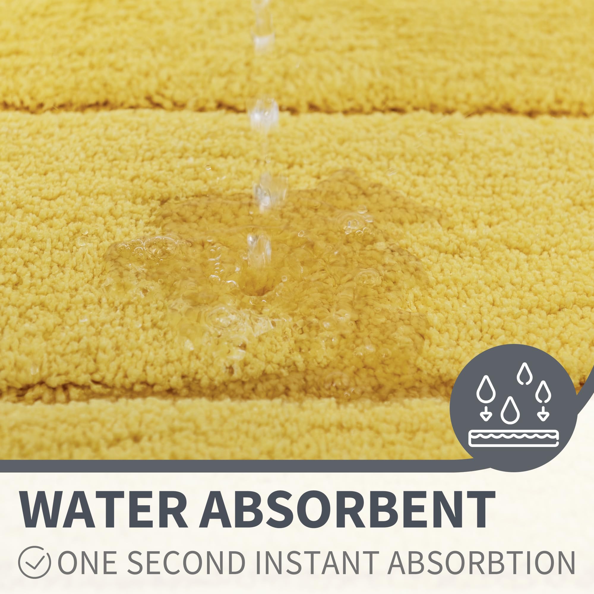 Granny Says Bathroom Rug Mat,36'' X 24'' Bath Mats For Bathroom Non-Slip, Super Soft And Water Absorbent, Microfiber Bath Rugs,