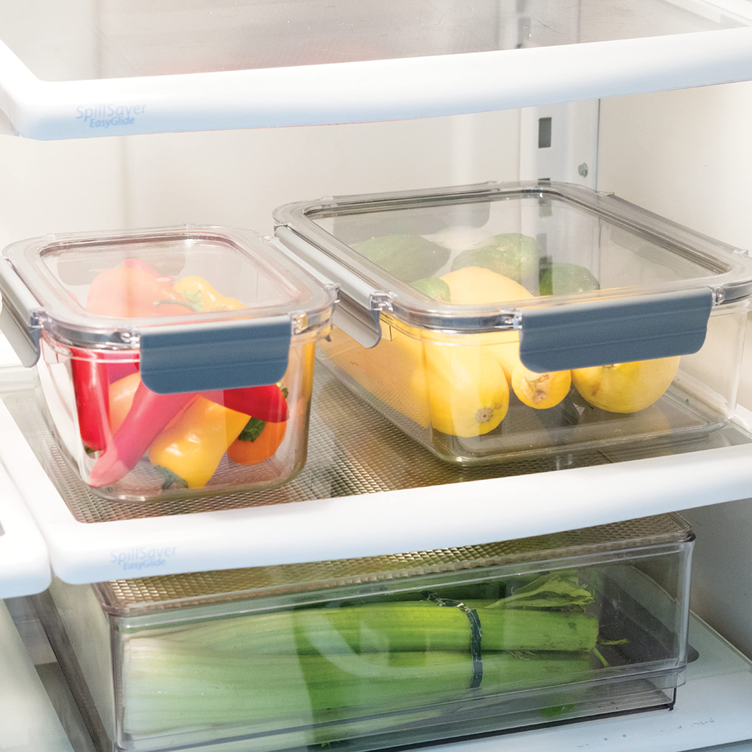 Oggi Clarity Leak-Proof Airtight Food Storage Containers - Set Of 2, Ultra Clear, Bpa Free, Sealable Container With Lid, Ideal K