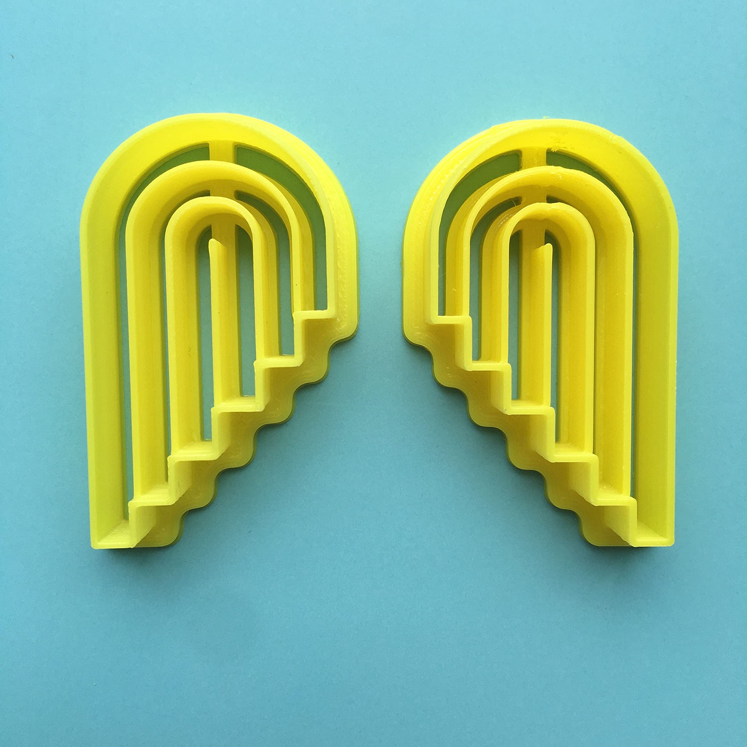 Chenrui Set Of 2 Art Deco Polymer Clay Cutter, Earring Clay Cutter