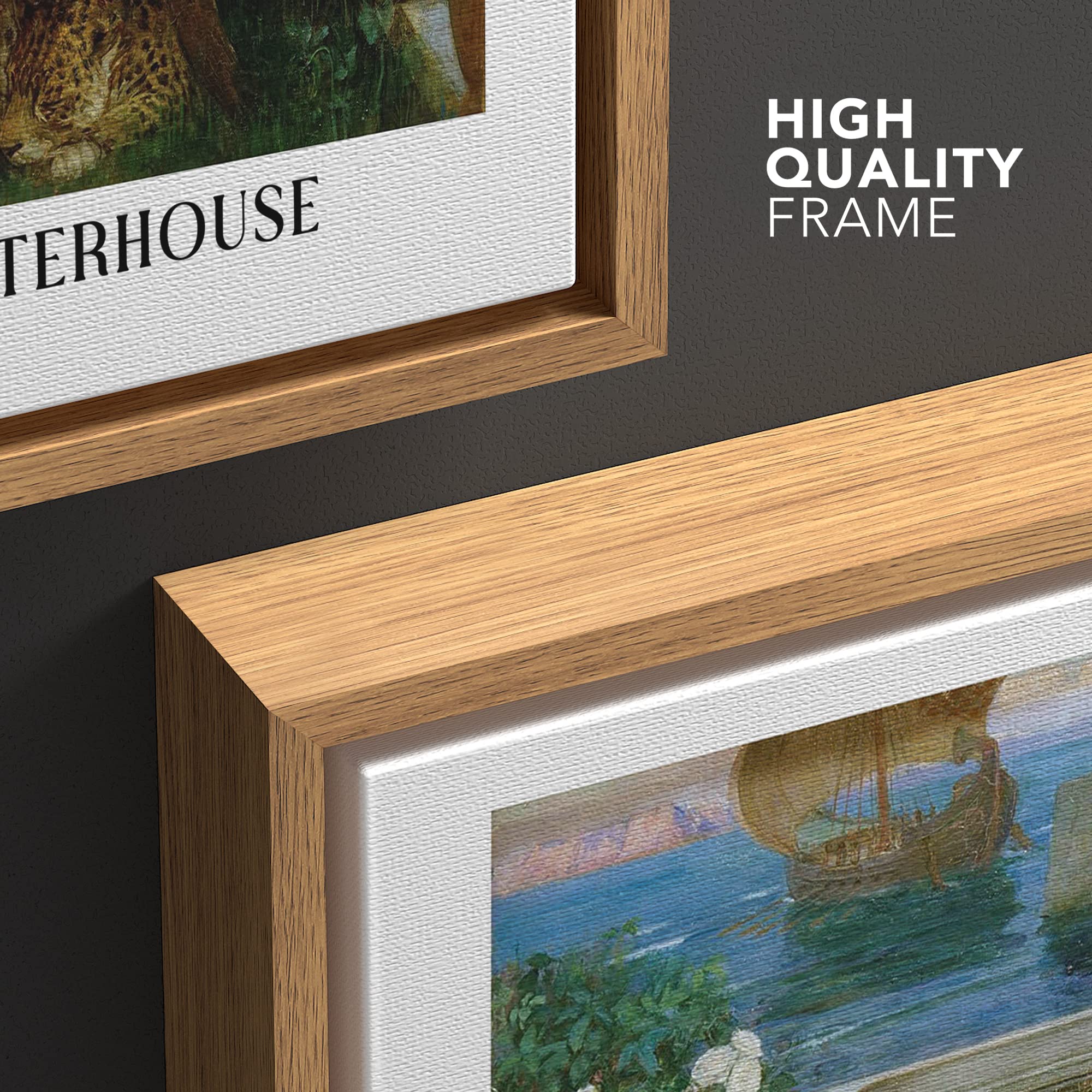 Wall26 Framed Canvas Print Wall Art Ariadne By John William Waterhouse Historic Classical Illustrations Fine Art Decorative Vint