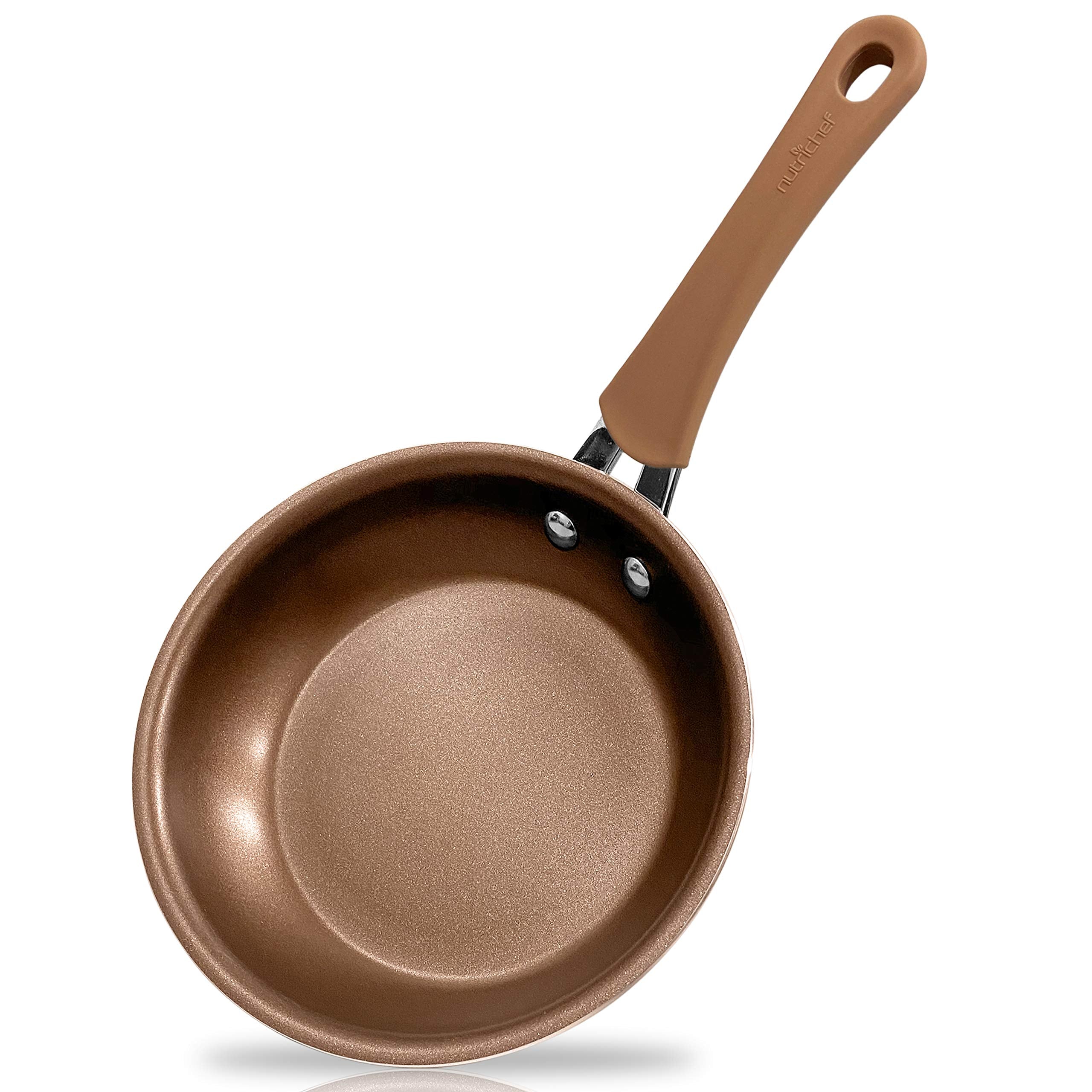 NutriChef Durable NonStick Cookware Dutch Oven, large, Compatible Models NCCW14S & NCCW20S, One size, Brown, 5 Quarts Pot