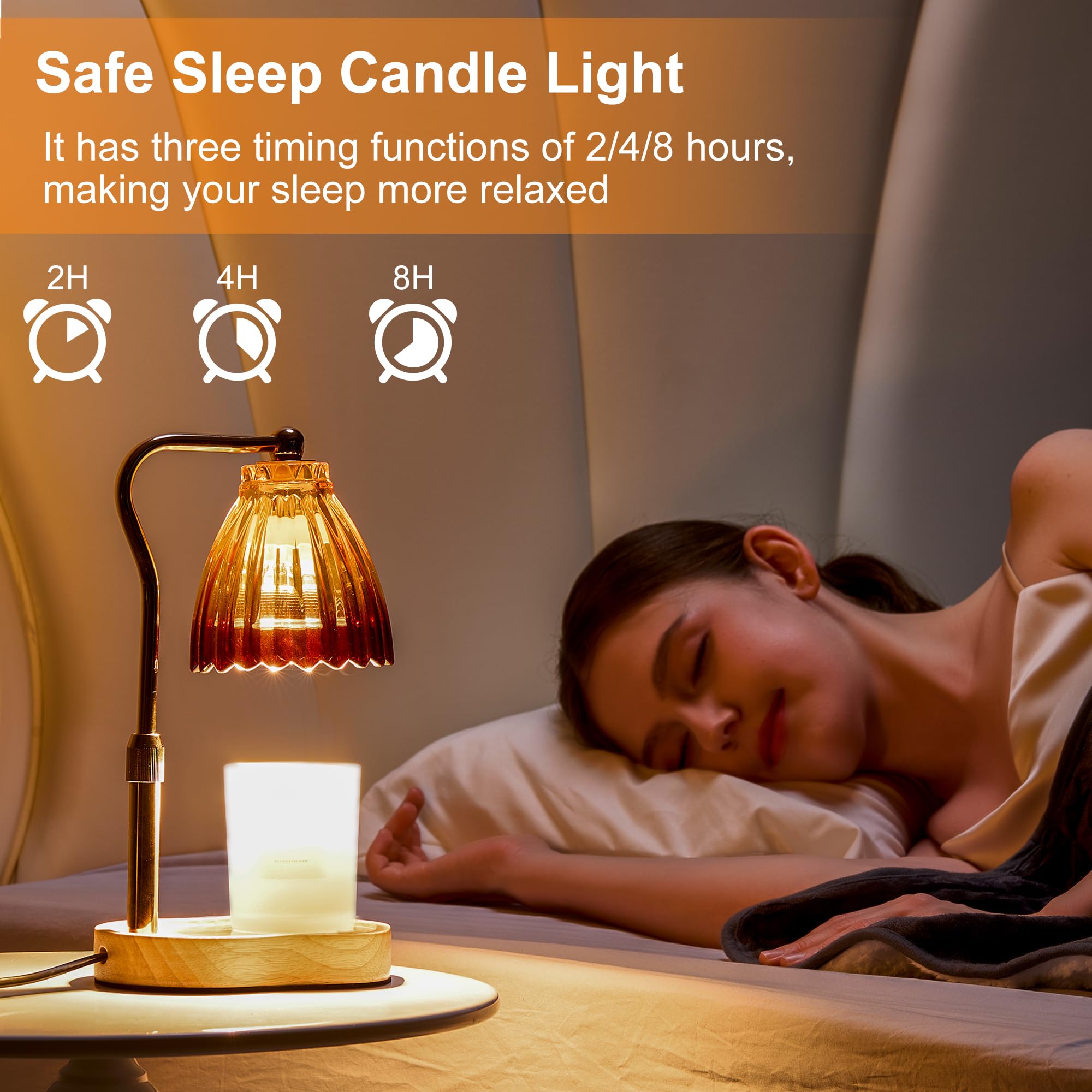 vankada Candle Warmer Lamp with Timer Dimmable, Lamp Candle Warmer for Jar Candles,Birthday Gifts for Women Mom, House Warming G