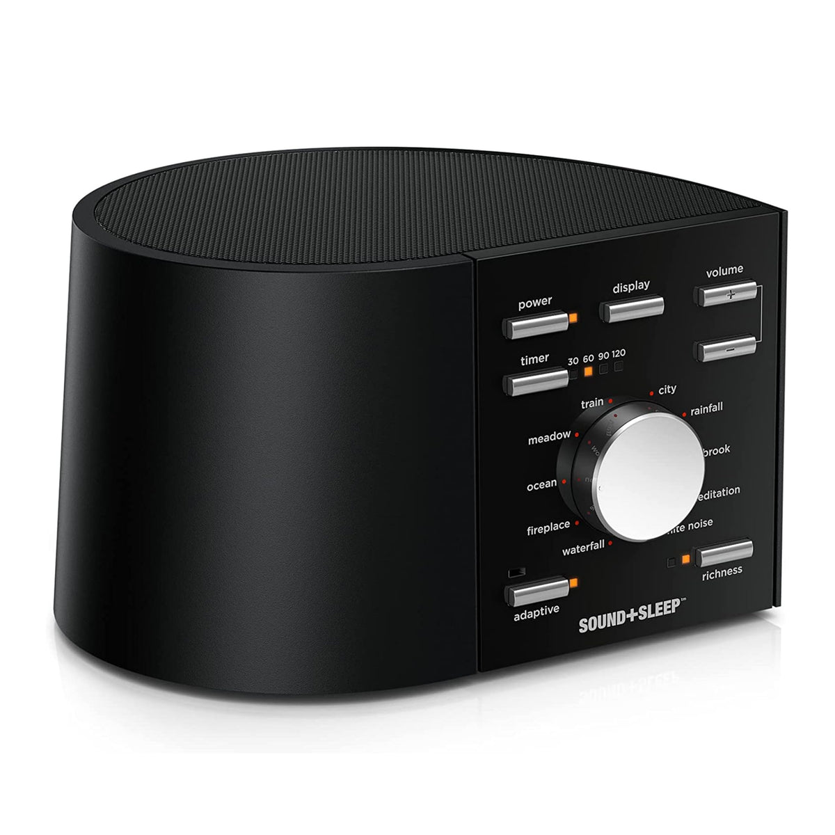 Sound+Sleep High Fidelity Sleep Sound Machine With 30 Guaranteed Non-Looping Nature Sounds, And Sleep Timer