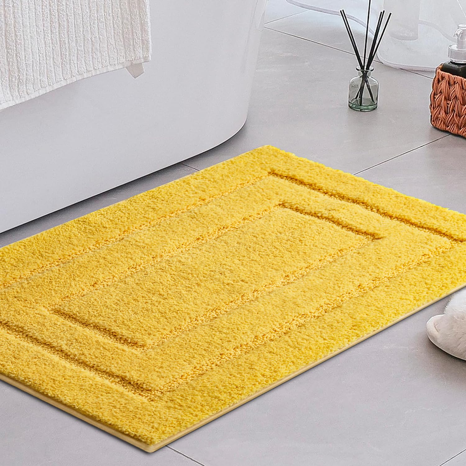 Granny Says Bathroom Rug Mat,36'' X 24'' Bath Mats For Bathroom Non-Slip, Super Soft And Water Absorbent, Microfiber Bath Rugs,