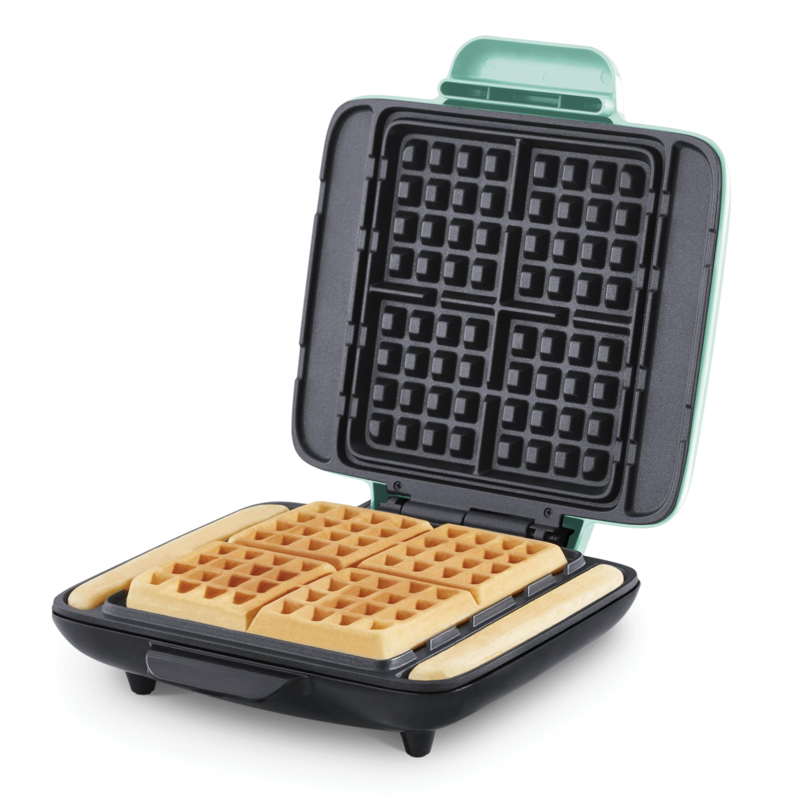 Dash Deluxe No-Drip Waffle Iron Maker Machine 1200W + Hash Browns, Or Any Breakfast, Lunch, & Snacks With Easy Clean, Non-Stick