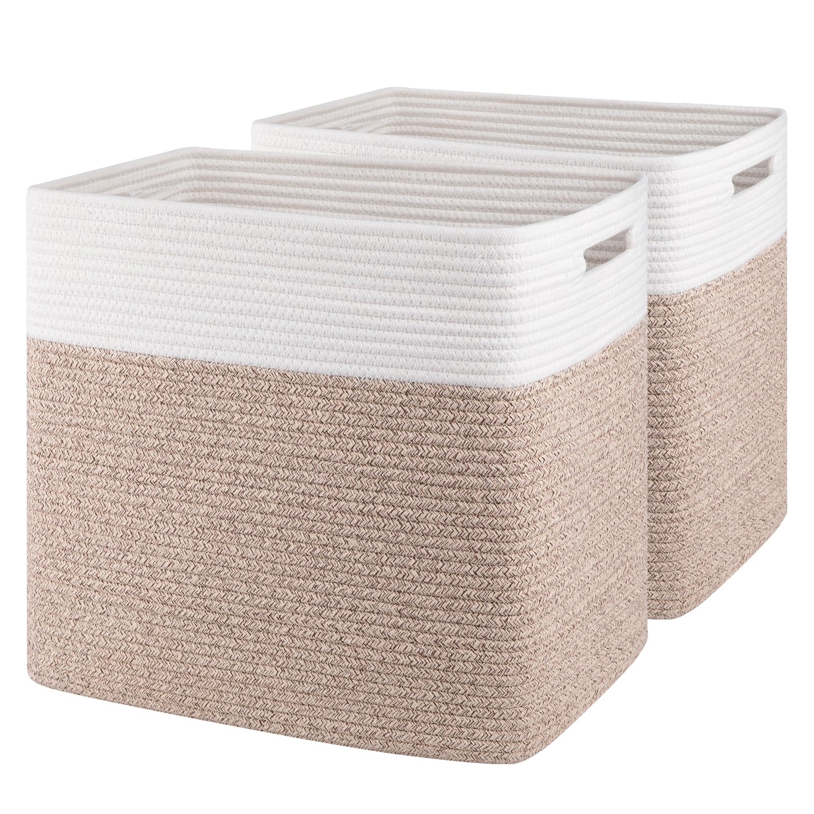 Oiahomy Storage Baskets For Shelf, Toy Storage Basket, Large Collapsible Storage Bins, Blanket Basket Living Room, Closet Storag