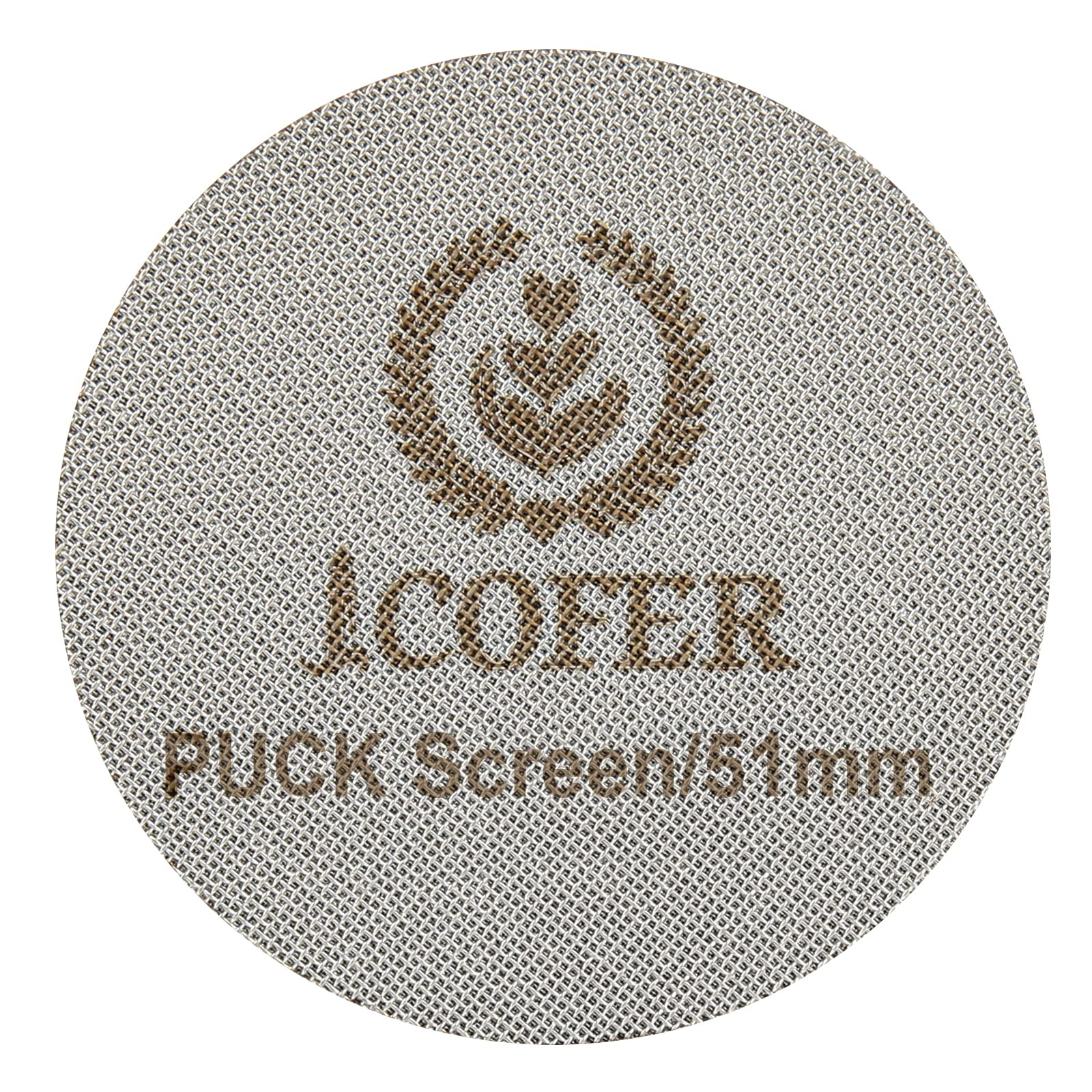 Ikape 51Mm Espresso Puck Screen, 1.7Mm 150?M Ultra Thin Coffee Reusable Professional Barista Espresso Screen For Bottomless Port