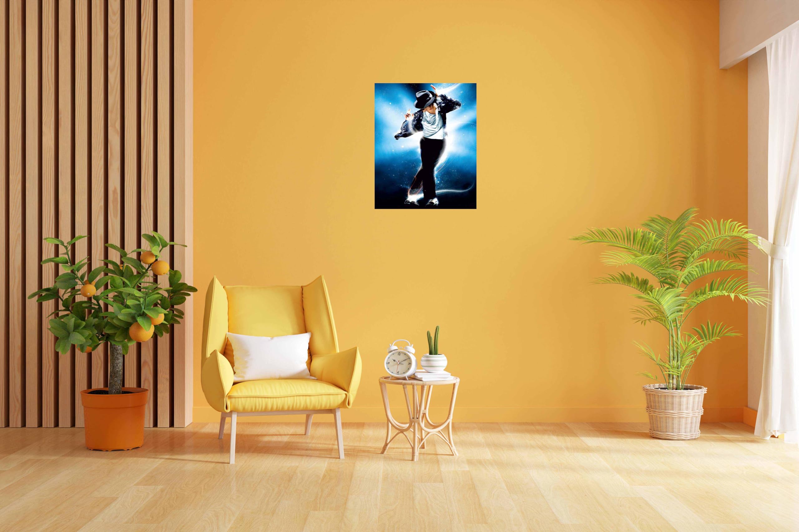 Baldau Prints Michael Jackson Music Dance Photo Wall Poster For Room (Gloss Laminated, 12X18 Inch, 300 Gsm) F-175