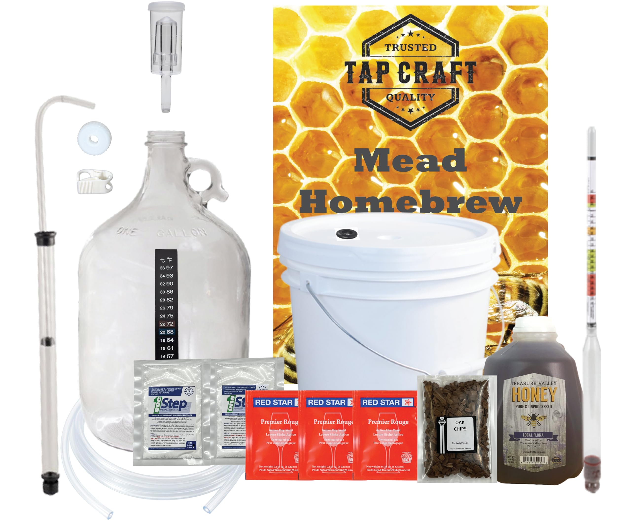 Tapcraft - Deluxe Mead Making Kit - One Gallon - Make Your Own Mead Kit - Mead Making - Great Gift Ideas