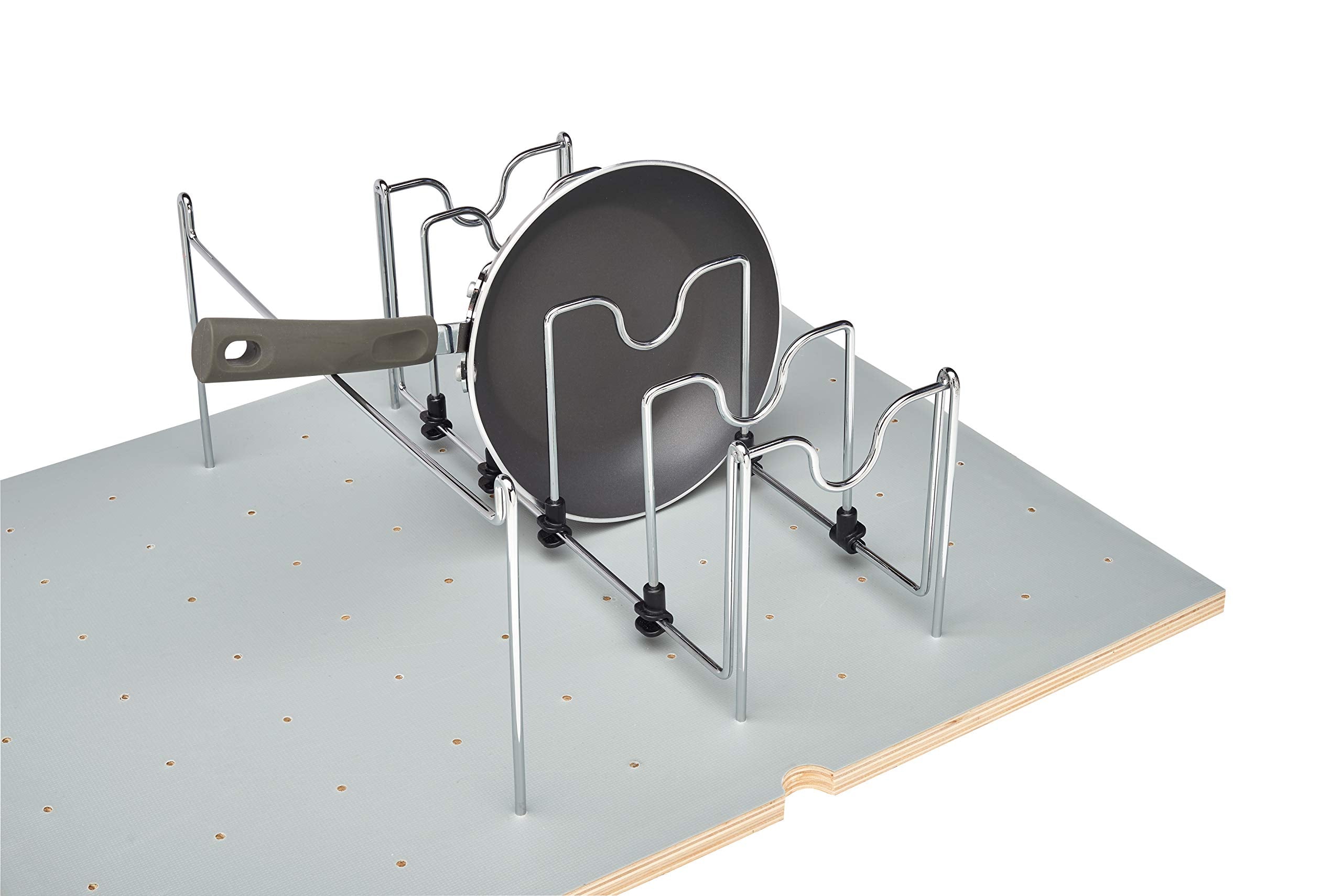 Rev-A-Shelf Pan Organizer Chrome Wire For Pegboard