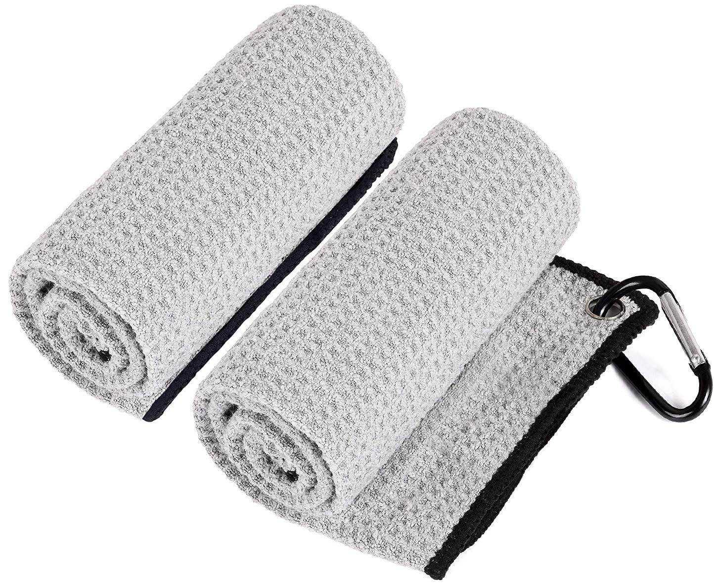 Favritt Golf Towel For Golf Bag With Clip And Accessories Set Golf Cleaning Brush Golf Club Cleaner Golf Gift For Men ,Women, Ch