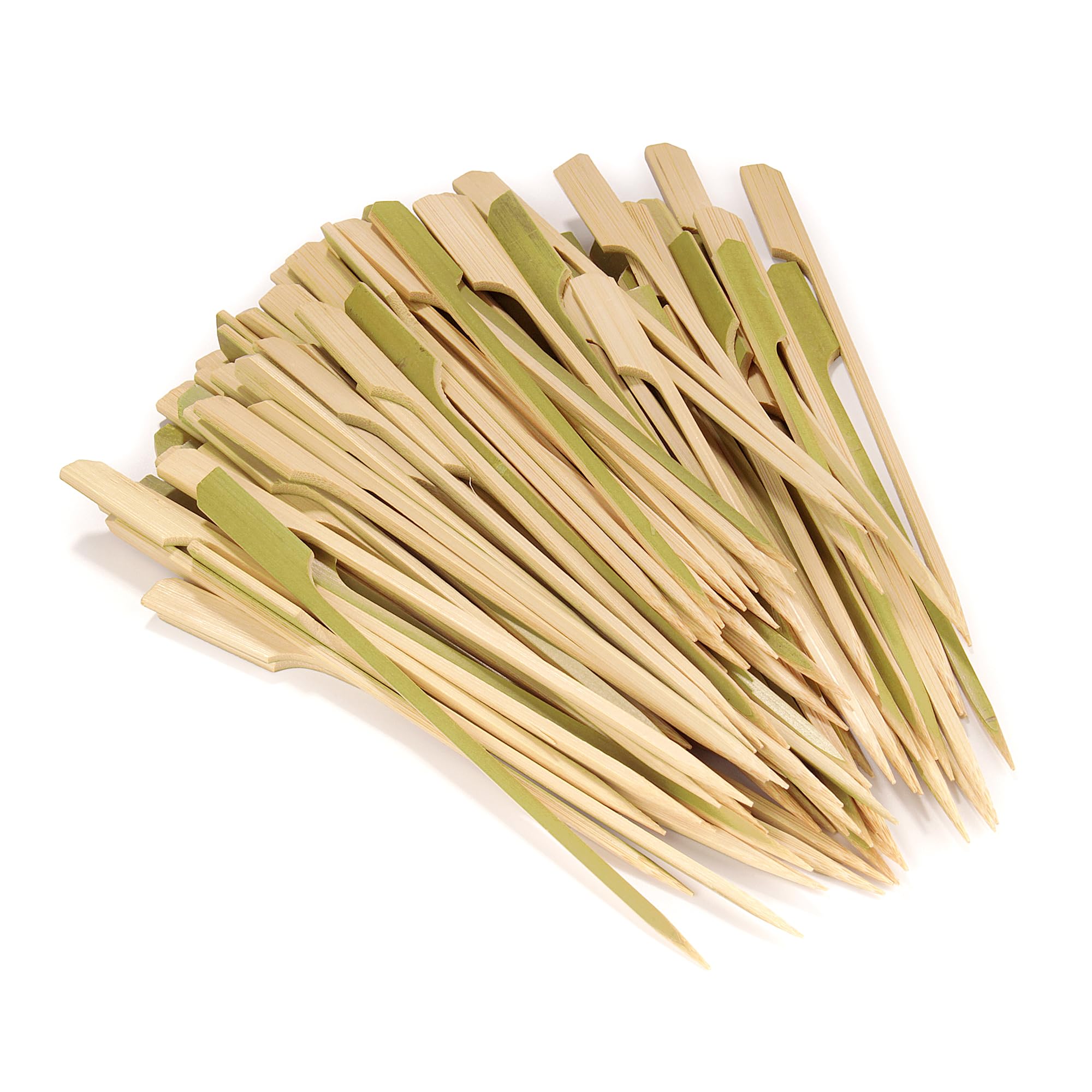 Bamboomn 4.5'' Bamboo Paddle Pick Skewers For Food, Drinks, Appetizers - 1,000 Pieces
