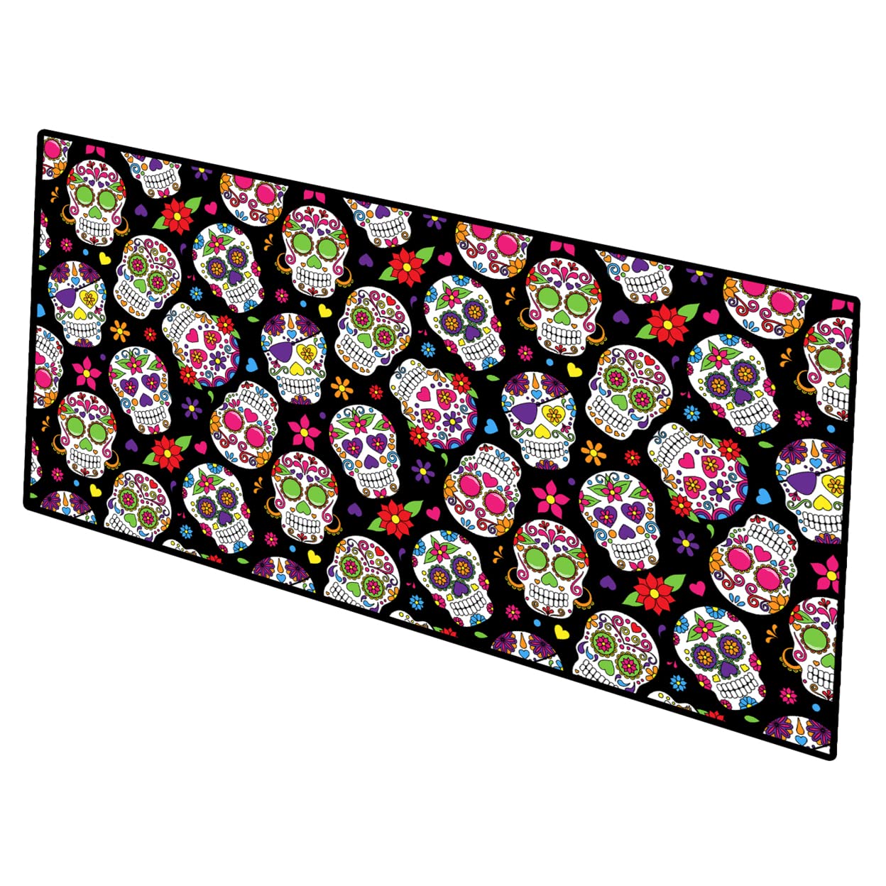 Day of the Dead Black Indoor or Outdoor Runner Mat 28x58 BB5116HRM2858