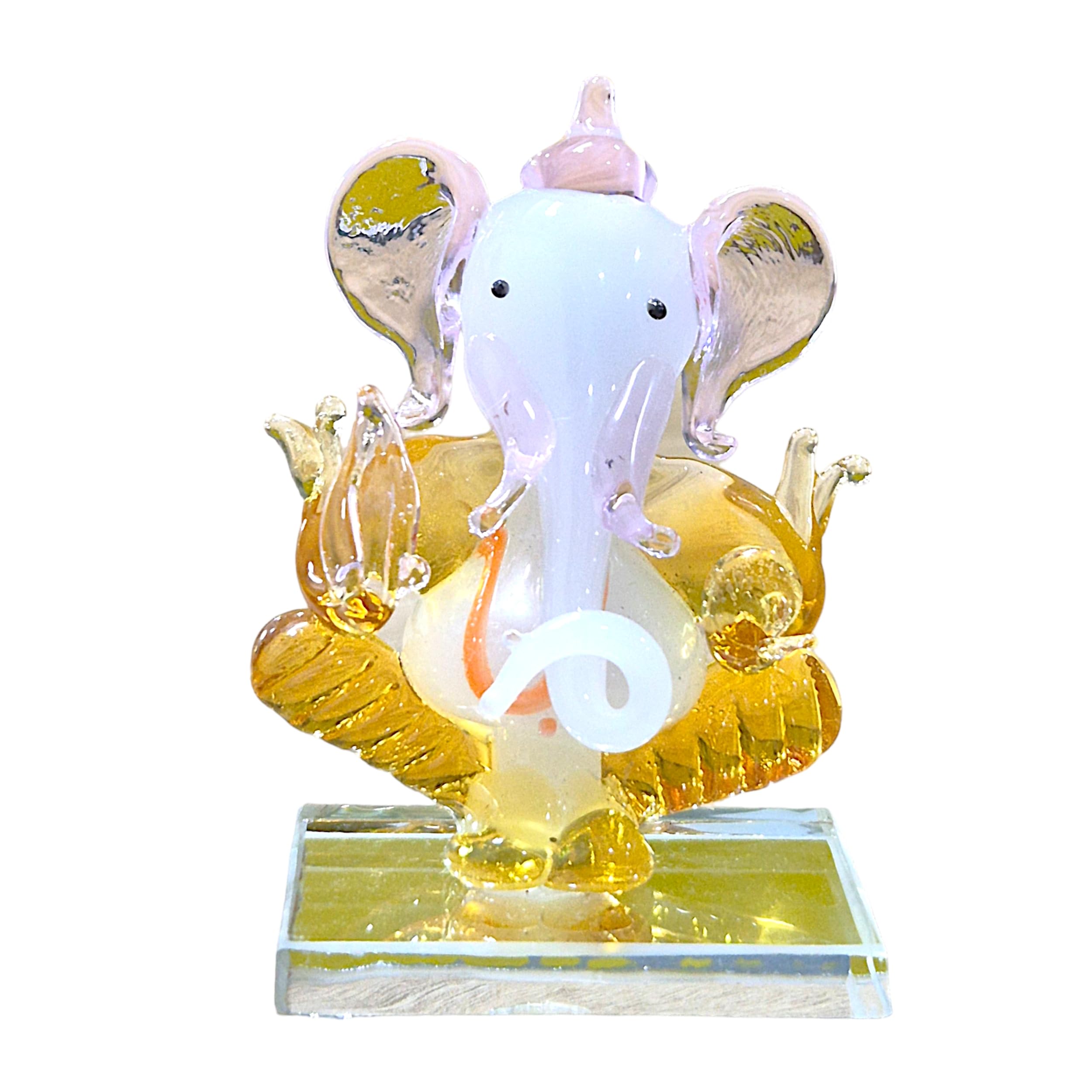 Voidrop Lord Ganpati/Ganesha Idol For Car Dashboard, Desk, Office Table, Beautiful Ganesh Car Dashboard Idol Figurine Showpiece