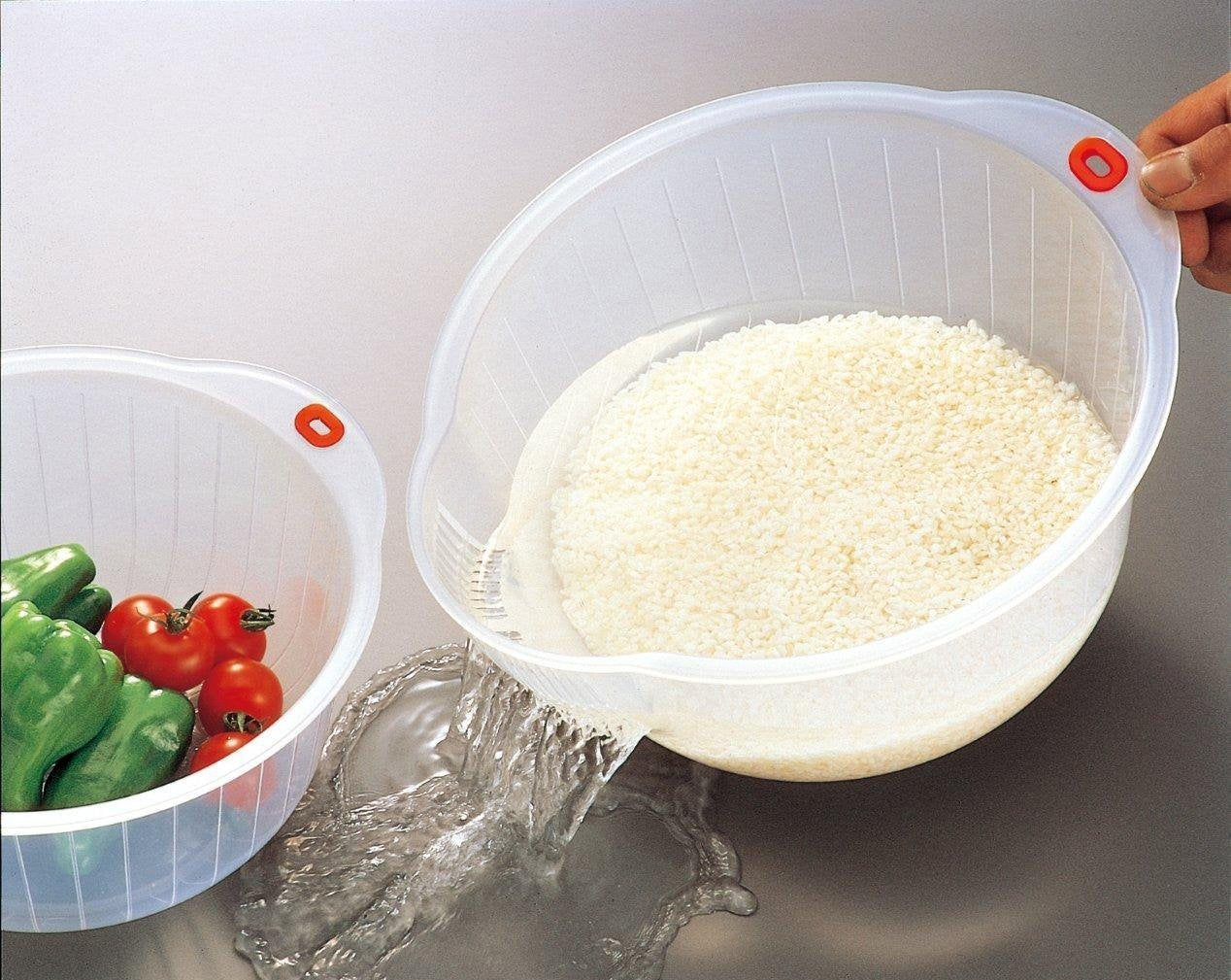 Inomata Japanese Rice Washing Bowls, Set Of 2