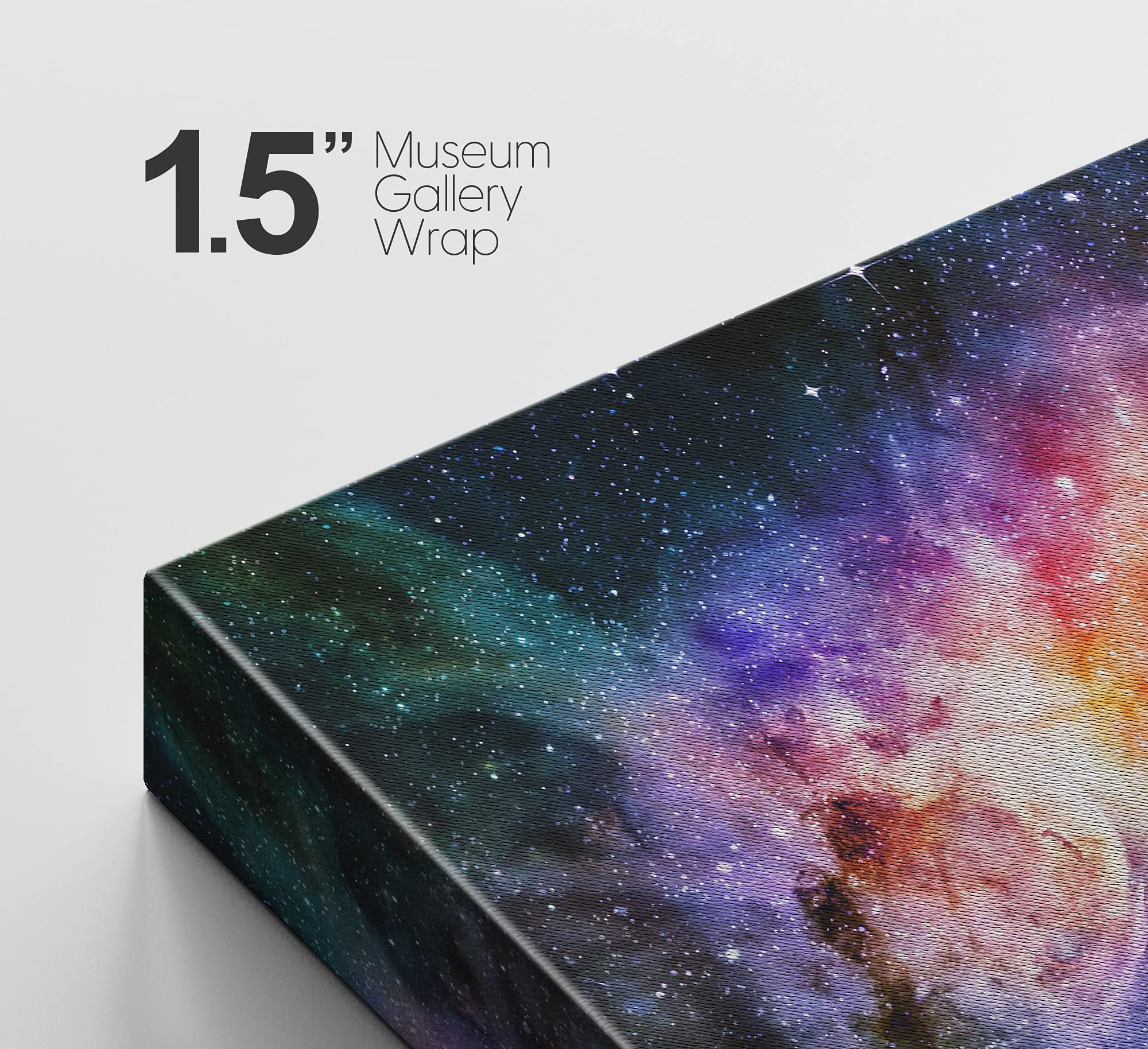 Signford Canvas Print Wall Art Purple, Orange & Red Space Nebula Astronomy & Space Aurora Digital Art Modern Art Contemporary Sc
