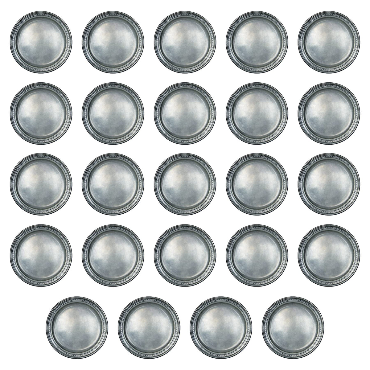Beistle 24 Piece All Occasion Disposable Pewter Paper Plates Medieval Party Supplies - Pirate And Halloween Tableware, 9'', 5817