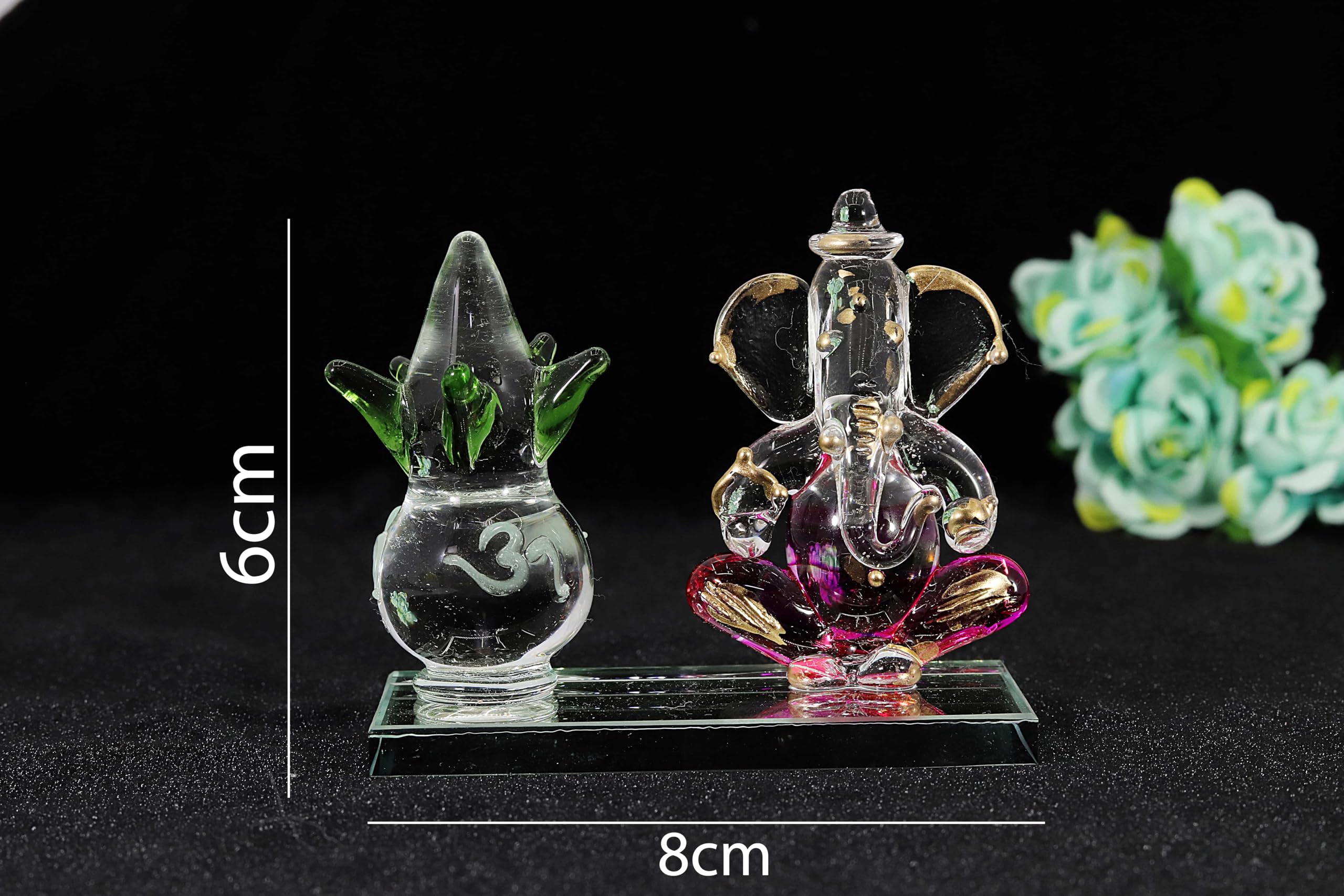 Nmii Lord Ganesh Ji Idol For Car Dashboard Home Dcor Office Temple Puja Room With Kalash | Home Dcor Items | Ganesha Idol | Ganp