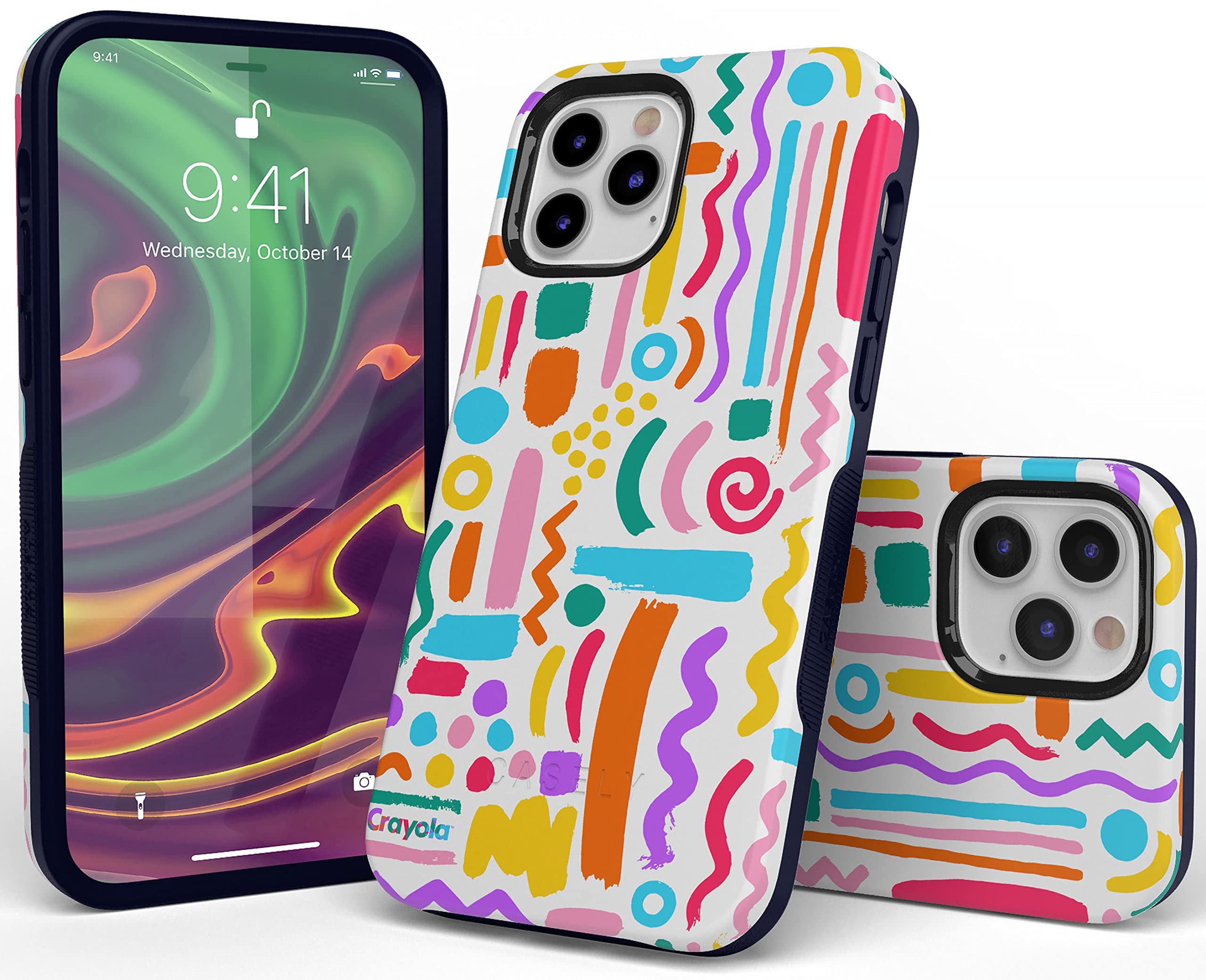 Casely Iphone 13 Pro Max Case  Compatible With Magsafe  Make Your Mark  Crayola Paint Case