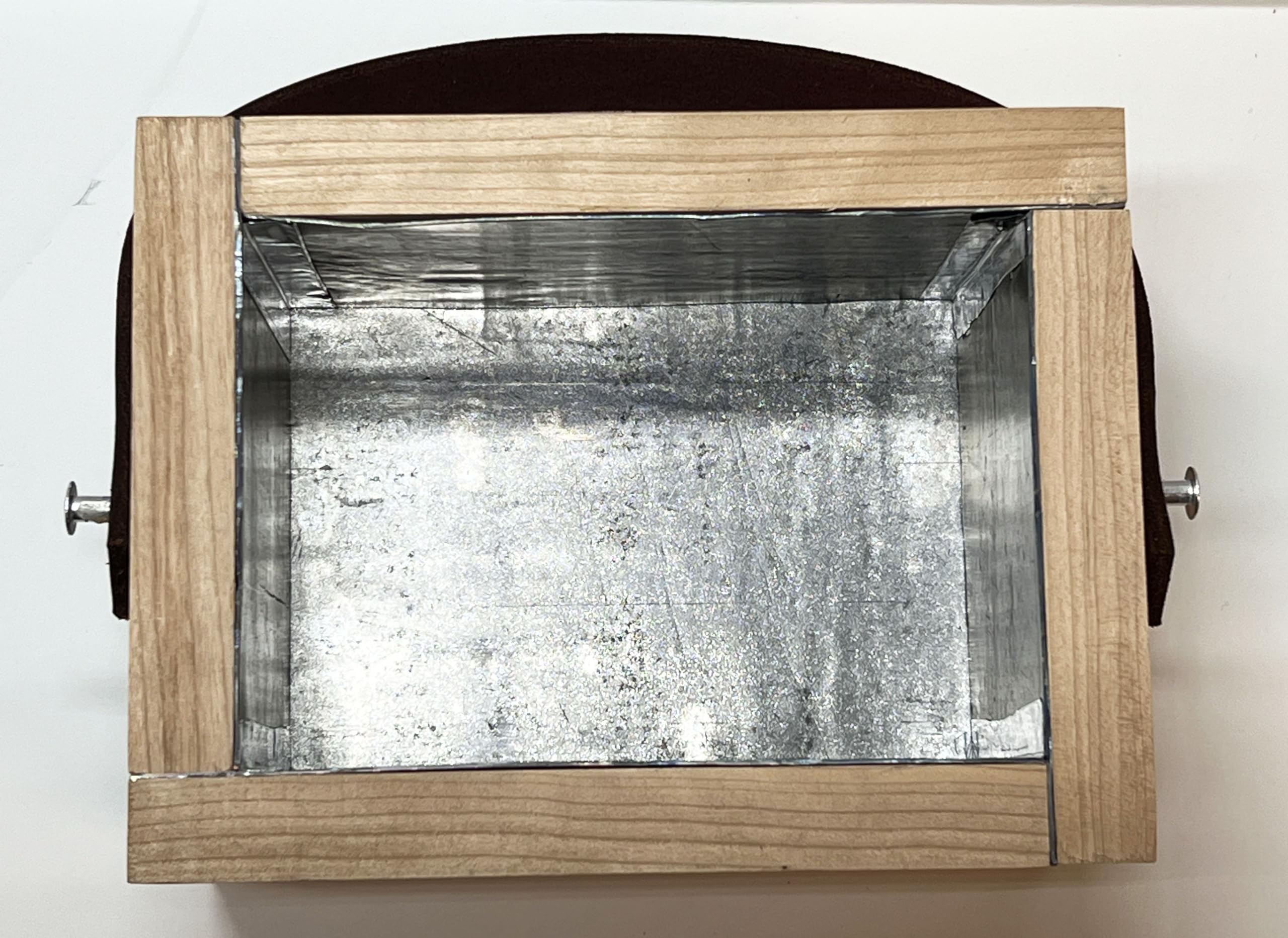 Images SI Inc. Lead-Lined Wood Storage Box - 1/32 (.032) Thick Lead Interior - Radiation Shielding Container for Radioactive Mat