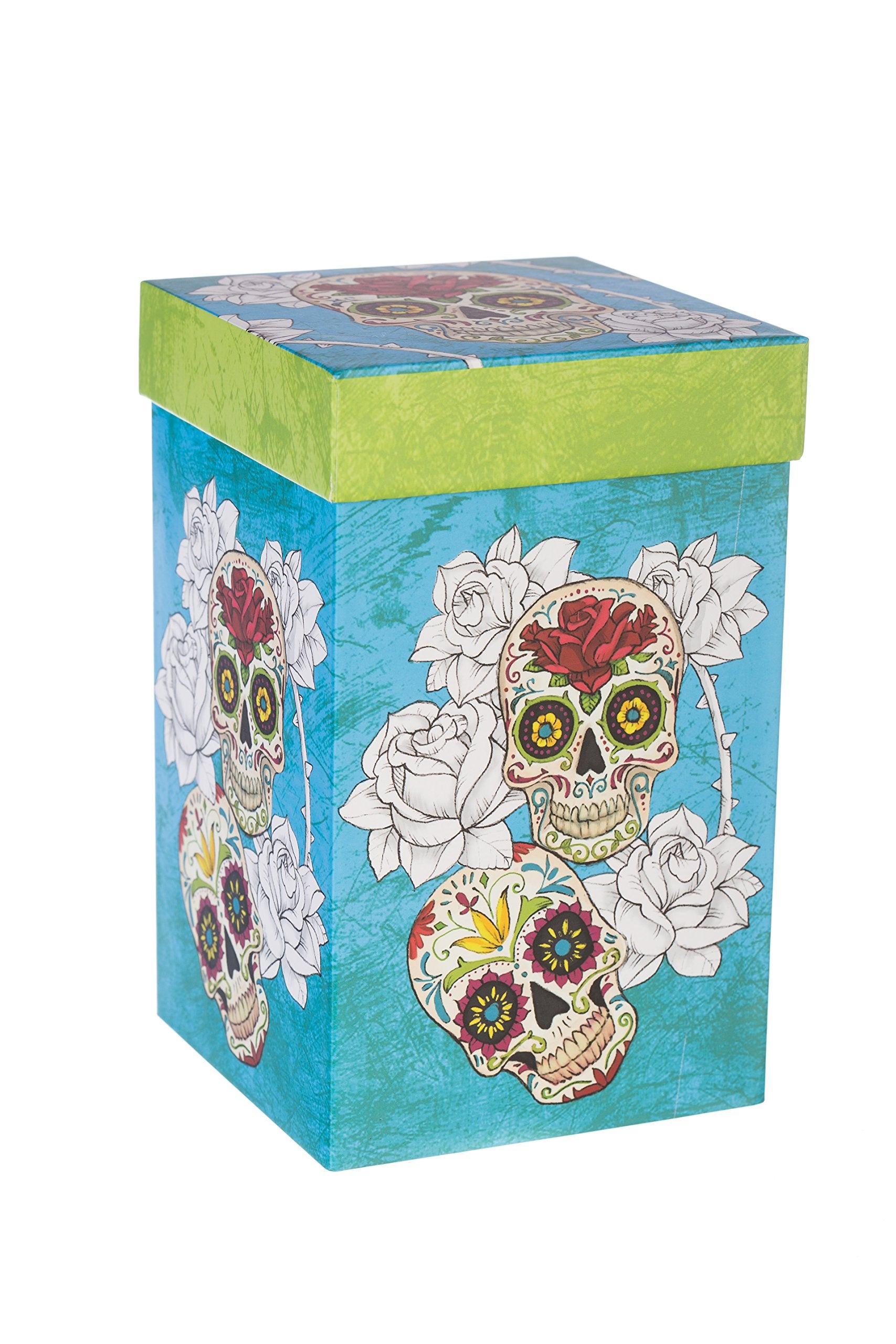 Cypress Home Beautiful Day of the Dead Ceramic Perfect Cup - 4 x 5 x 7 Inches Indoor/Outdoor home goods For Kitchens, Parties an