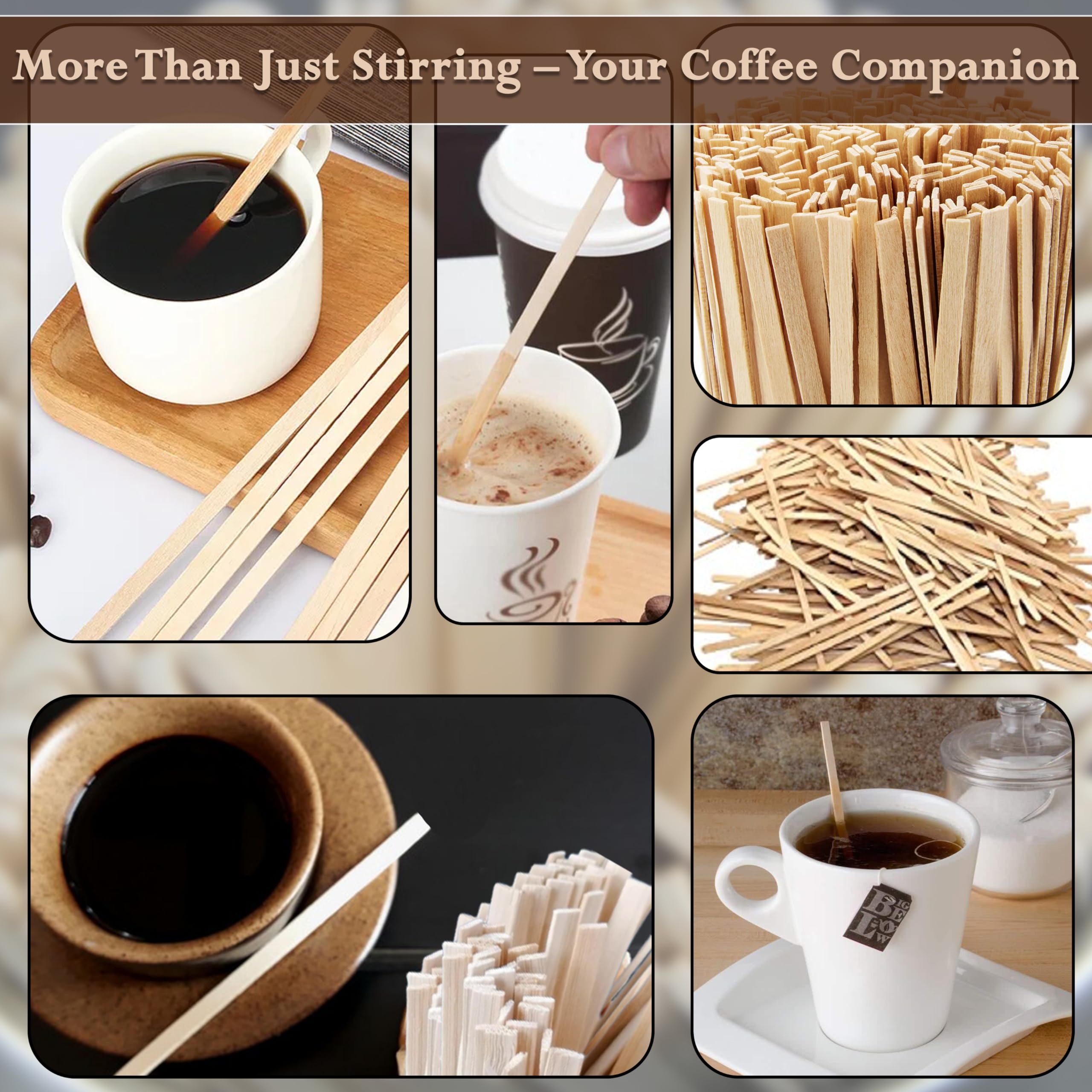 Perfect Stix - Fs202-1000 Wooden Coffee Stirrer Stix, 7'' Length (Pack Of 1,000)