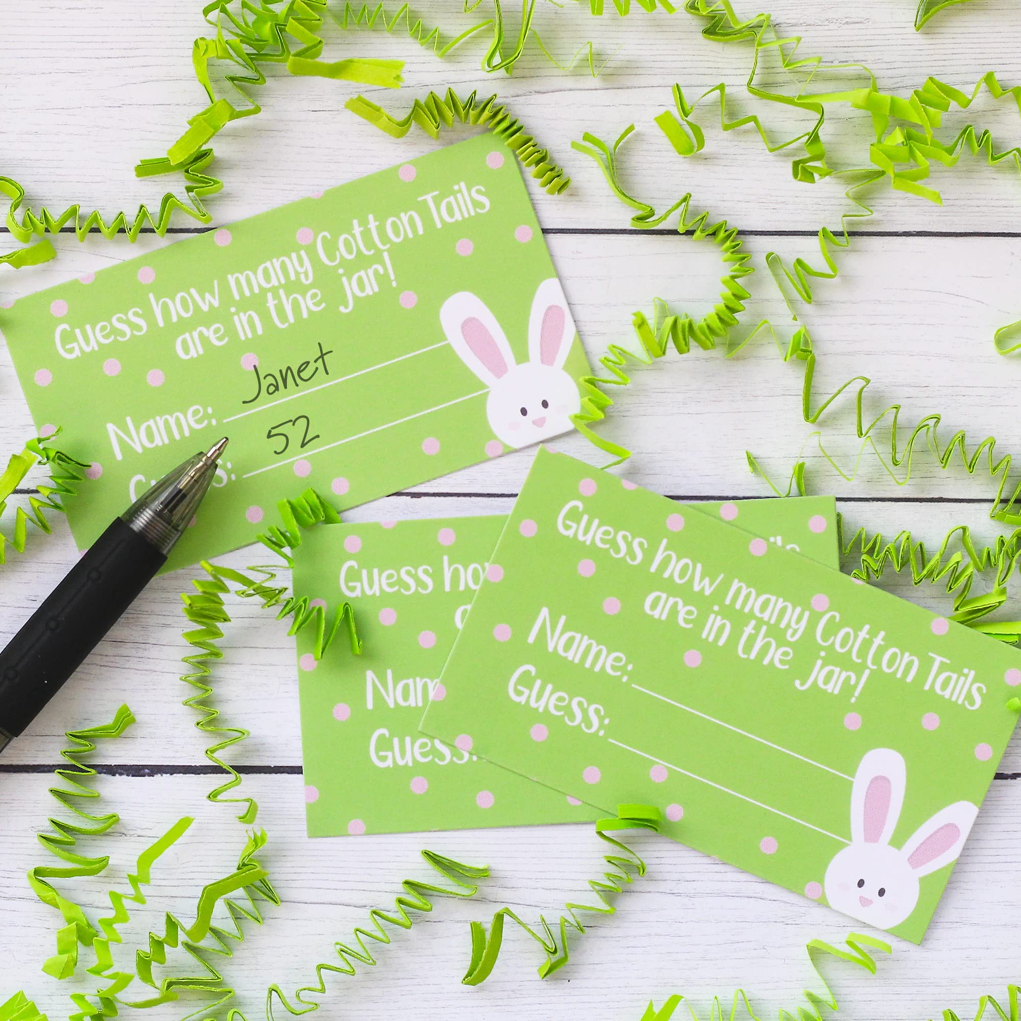 Distinctivs Spring Game For Classroom Parties, How Many Cotton Tails In The Jar Easter Party Game, Bunny Brunch (Extra Guessing