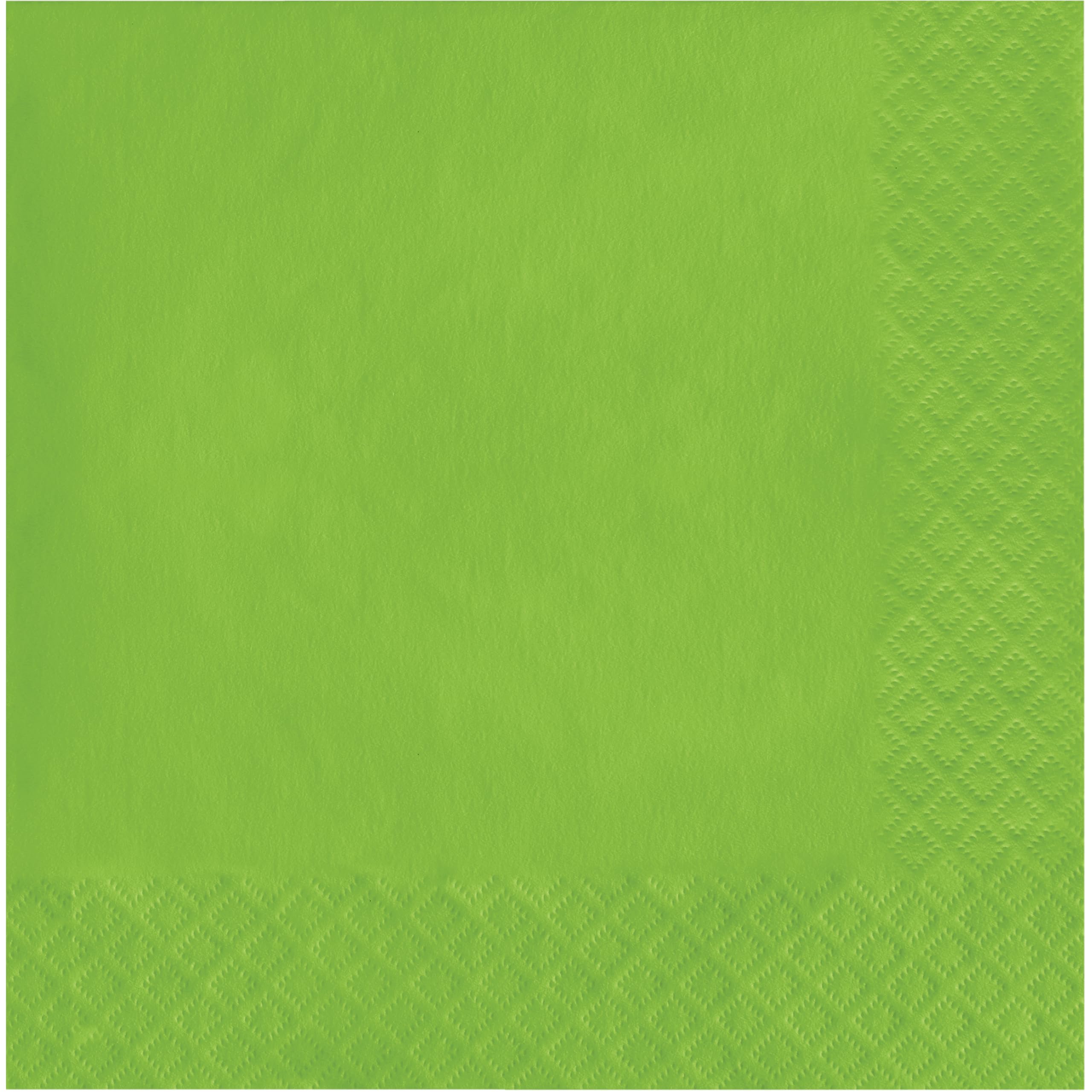 Creative Converting Touch of Color 2-Ply 50 Count Paper Lunch Napkins  Fresh Lime - 663123B