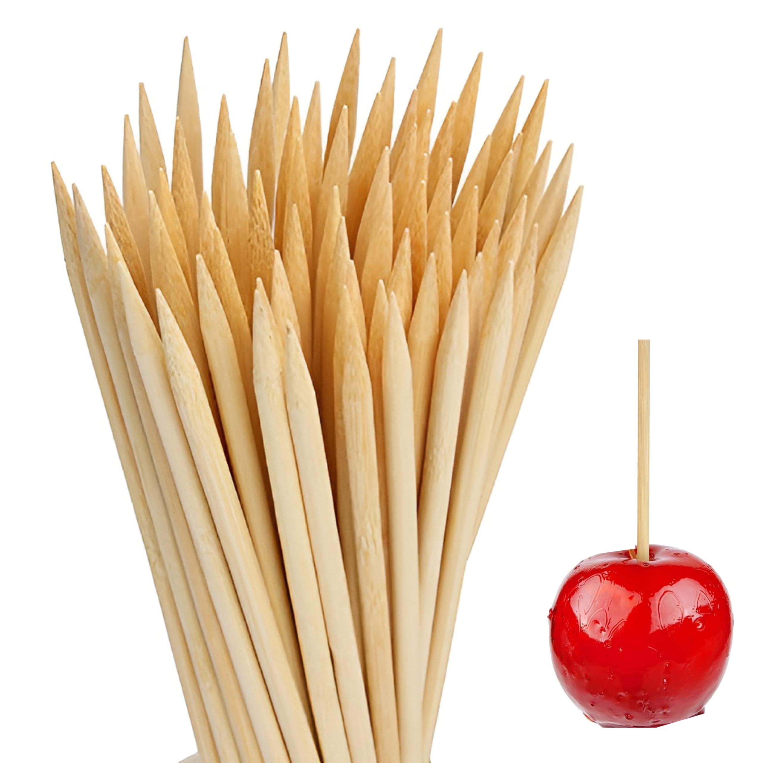 Perfect Stix - Wrs55Sp-100 Wooden Candy Apple Skewer Stick - 5-1/2'' X 3/16'' Semi Pointed (Pack Of 100)