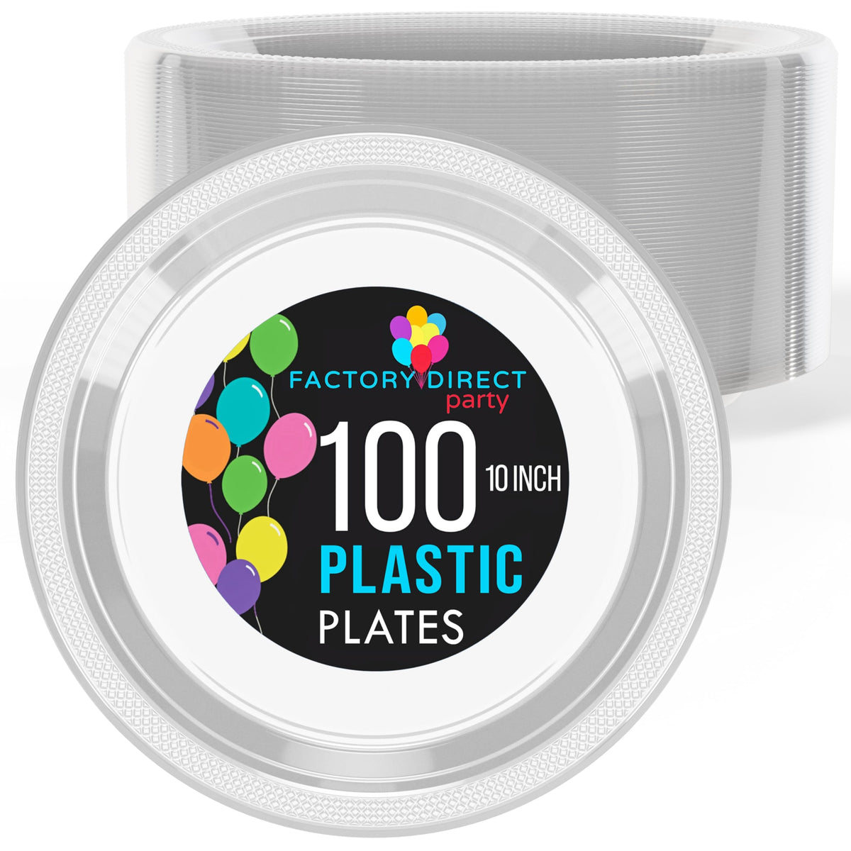 Exquisite Clear Plastic Plates For Party 10 Clear Disposable Plates For Party Supplies 100 Pcs Disposable Dinner Plate Heavy D