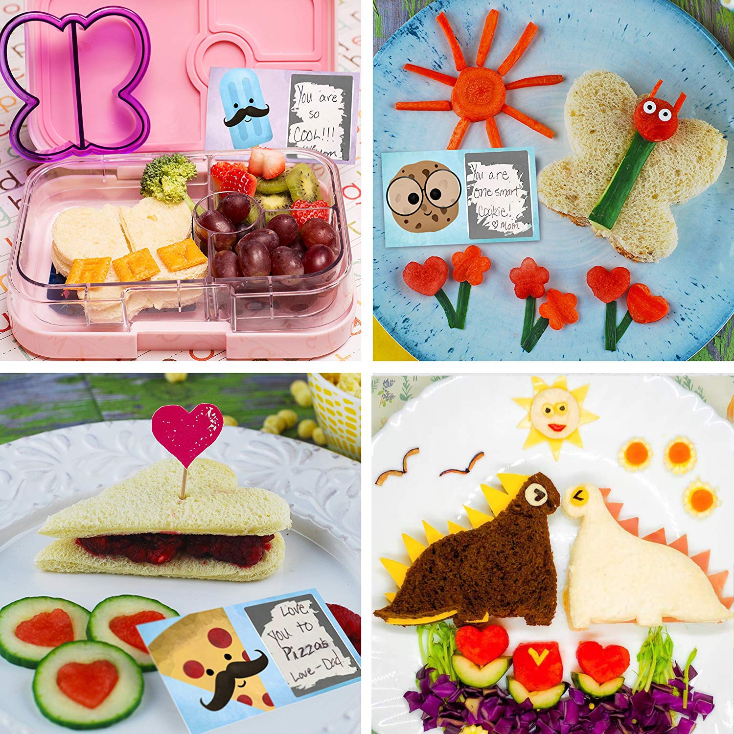 7 Pack Sandwich Cutters And Bread Crust Shape Remover For Kids, Messar Cute Animals Shapes Toast Mould Diy Sandwich Slicer Maker