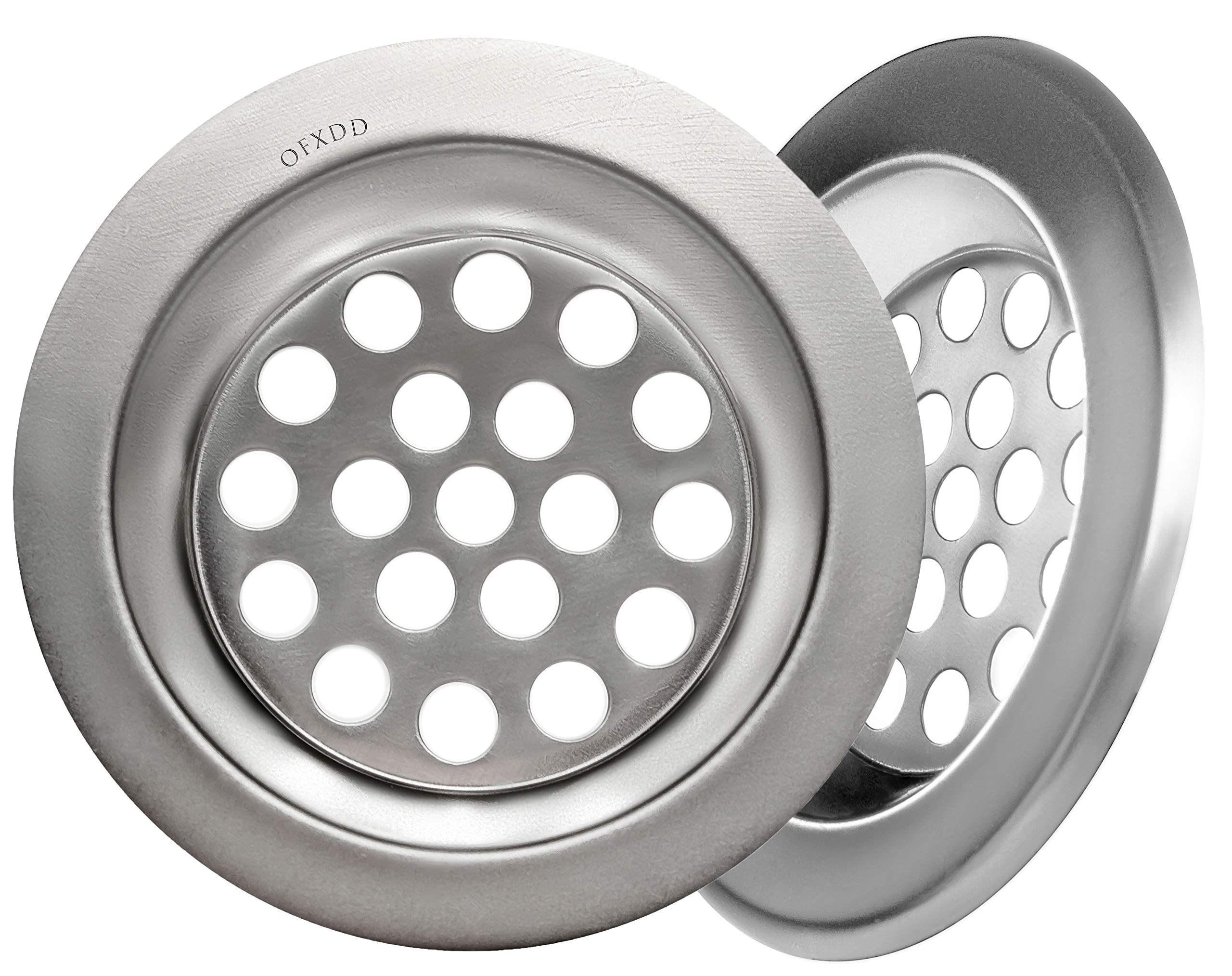 Sink Strainer 2.5 Inch - Sink Hair Catcher For Kitchen & Bathroom - Tub & Sink Drain Protector From Food, Waste, Hair, Stainless