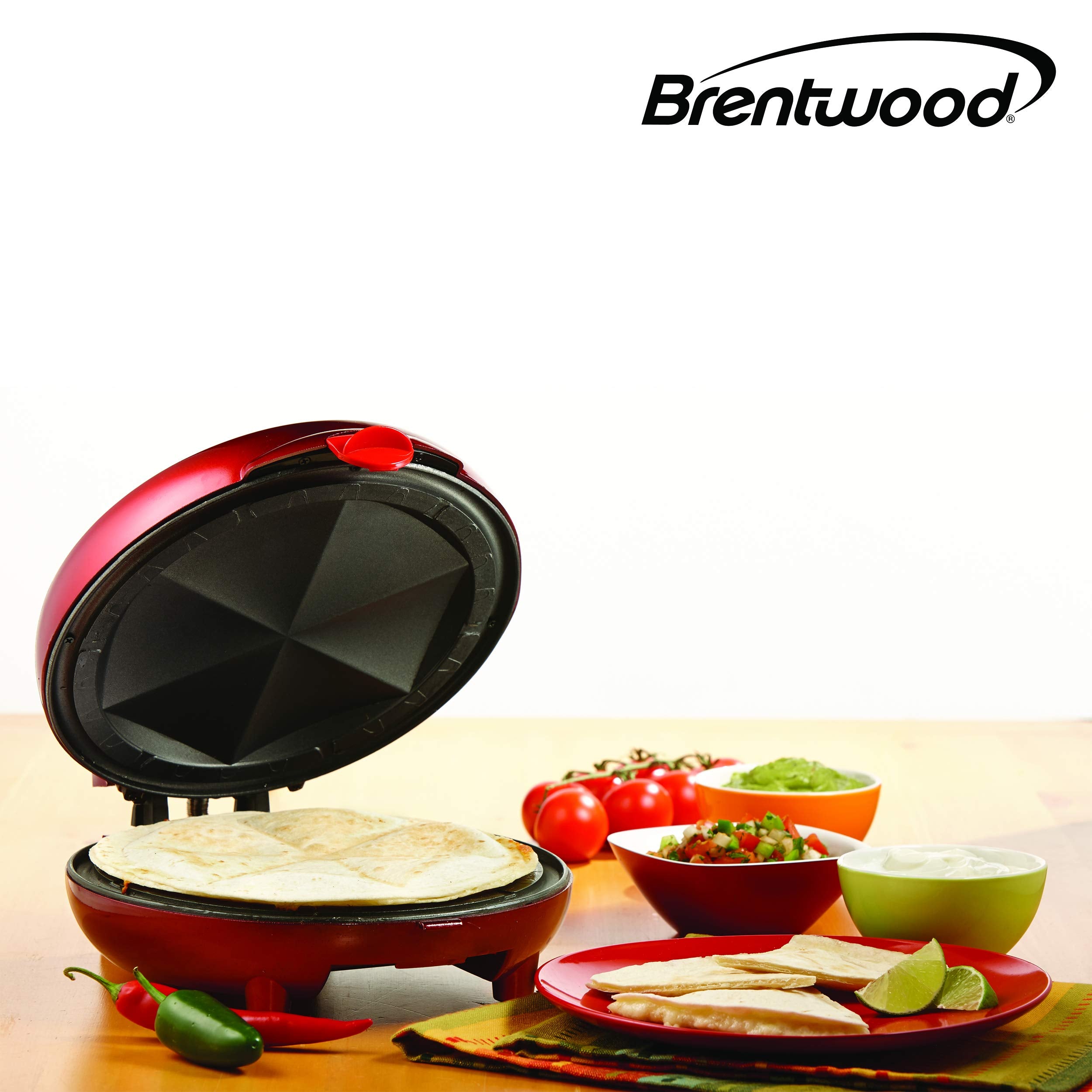 Brentwood - Ts-120 Brentwood Quesadilla Maker, 8-Inch, Red
