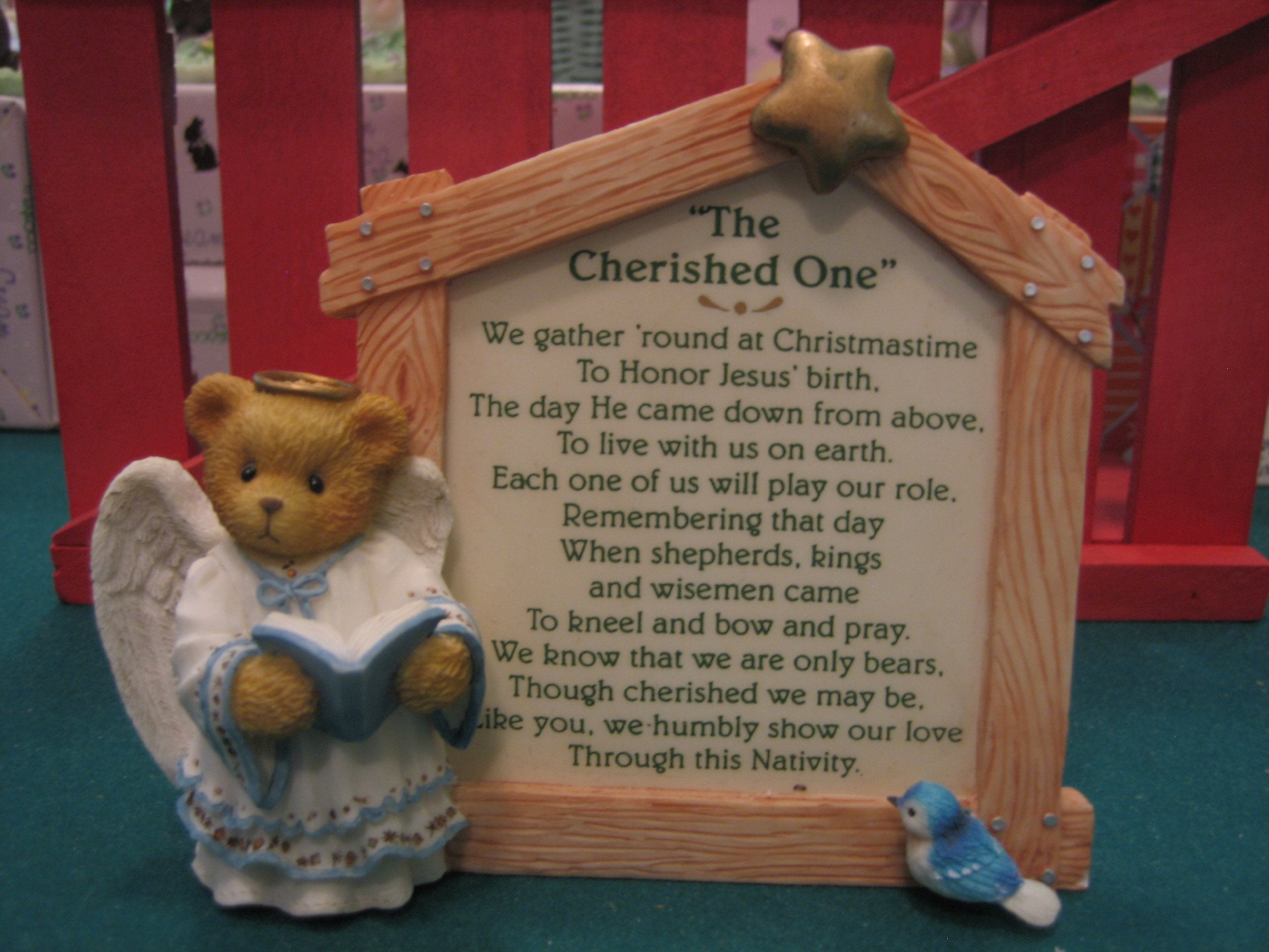 Nativity Prayer Plaque Cherished Teddies 176362
