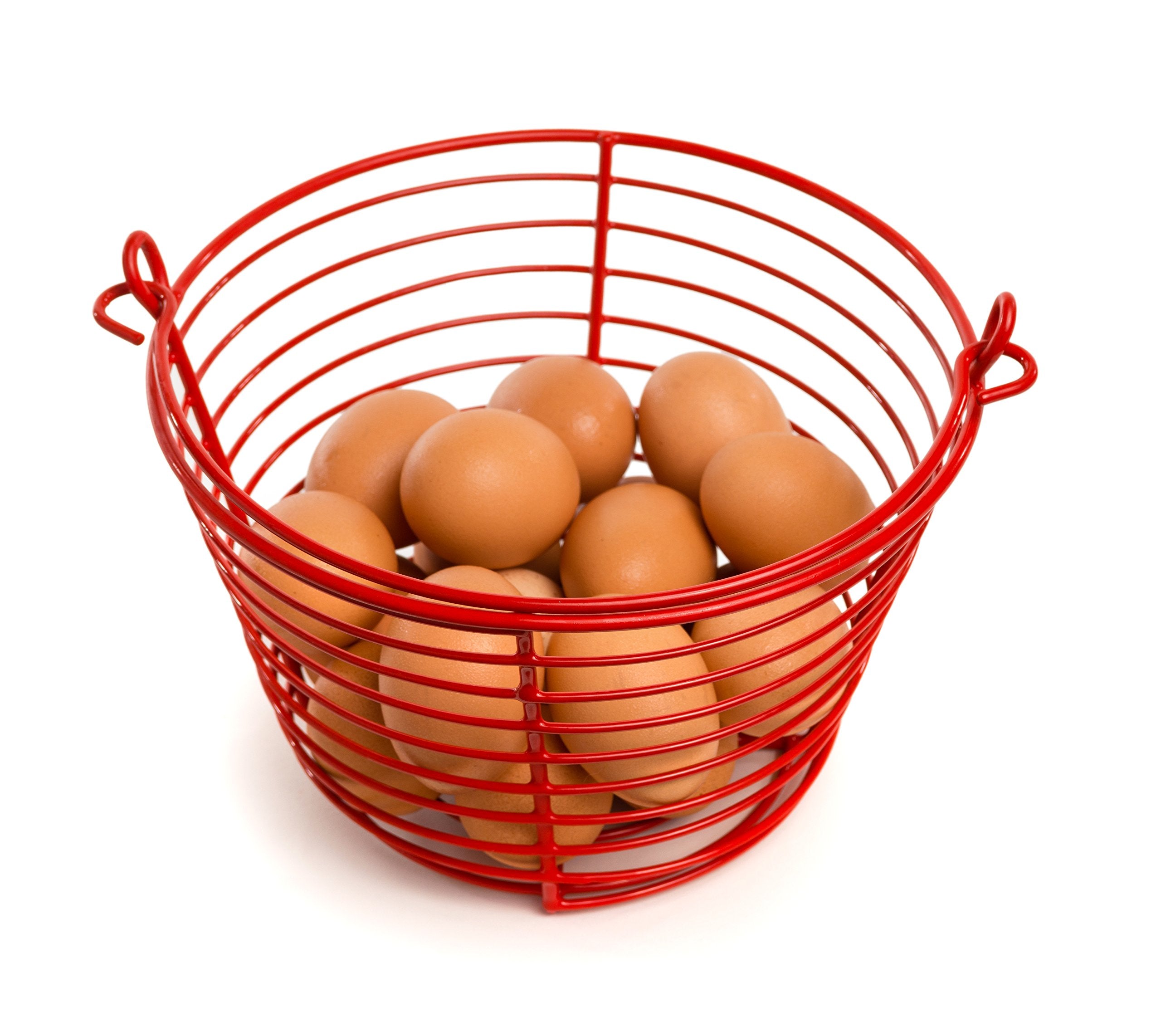 Prevue Pet Products 8 Inch Red Vinyl Coated Metal Egg Basket Sp468