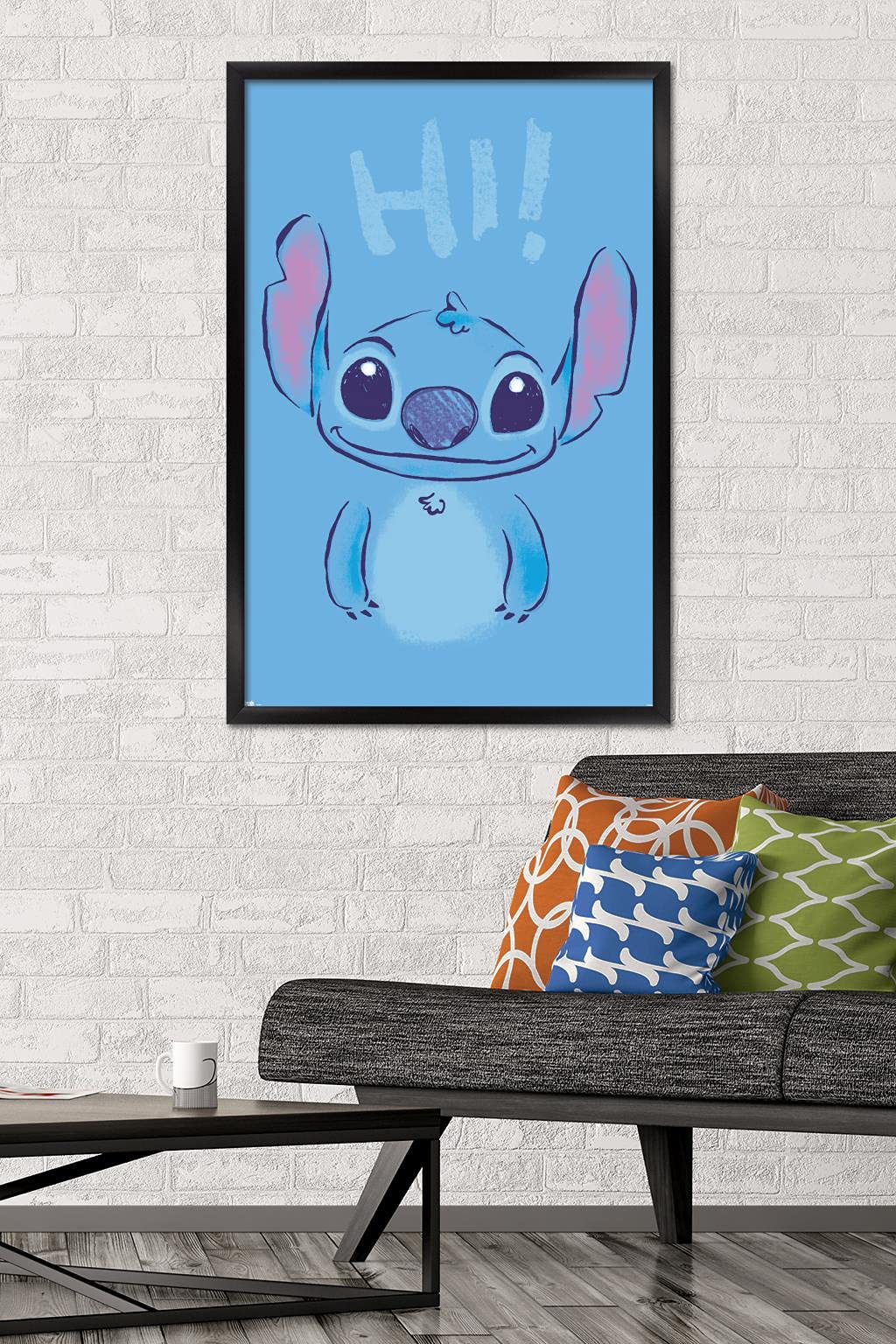 Trends International Disney Lilo And Stitch - Hi Wall Poster, 22.375'' X 34'', Black Framed Version