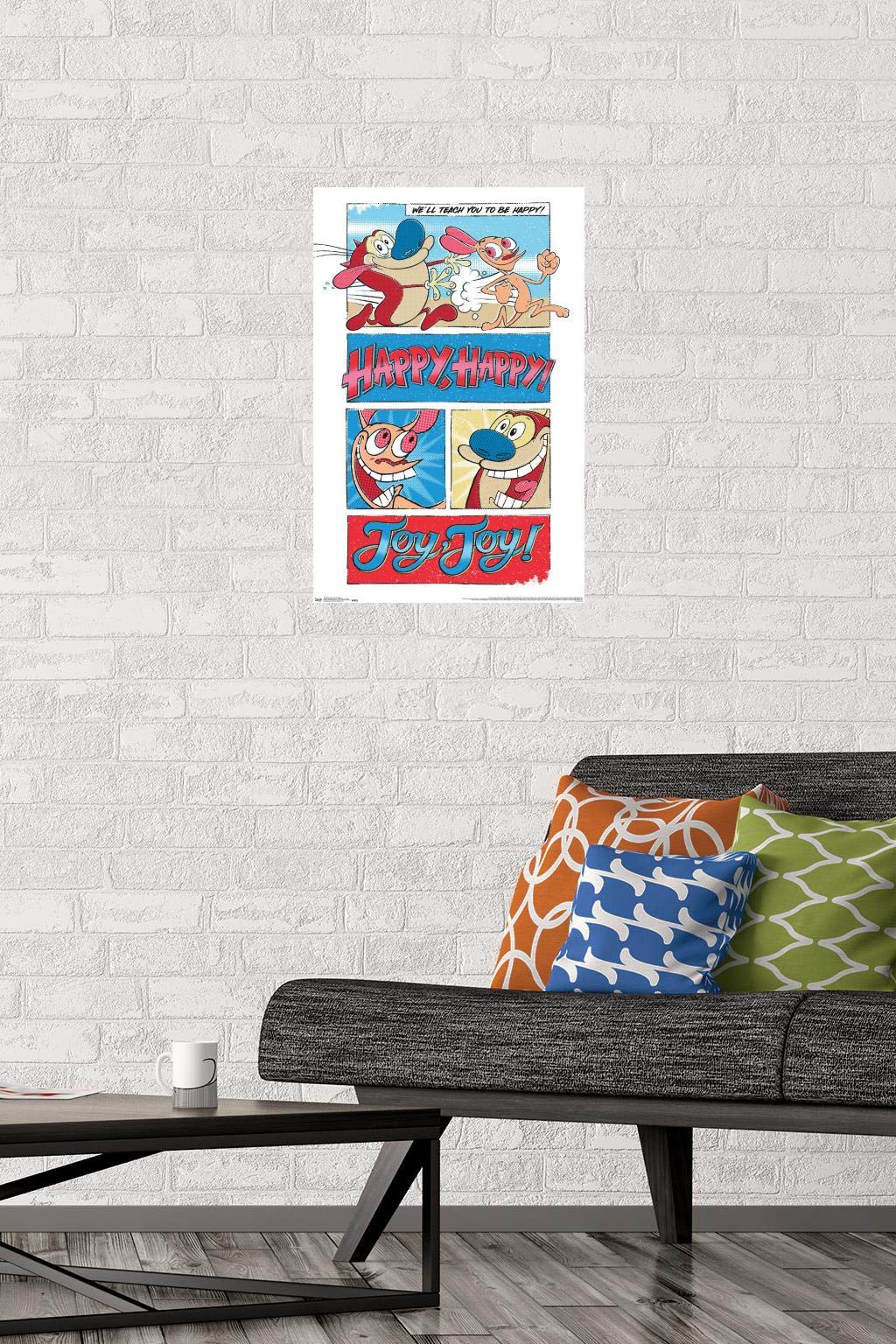 Trends International Nickelodeon Ren And Stimpy Wall Poster, 14.725'' X 22.375'', Premium Unframed Version