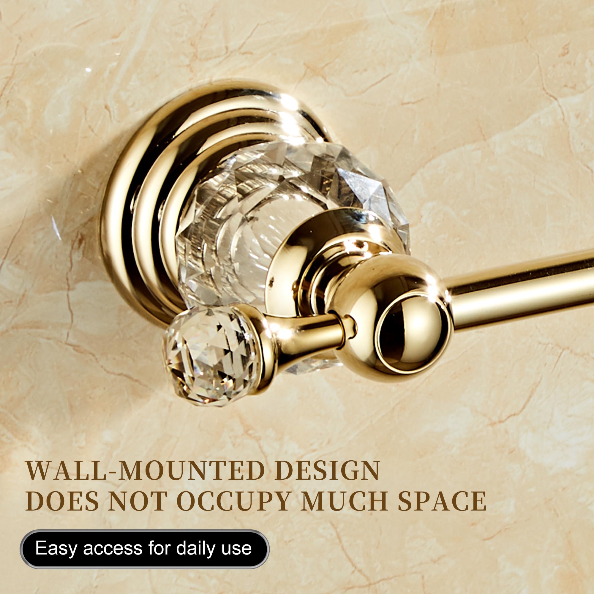 Chrome Toilet Roll Paper Holder,Silver Crystal Bathroom Tissue Holder