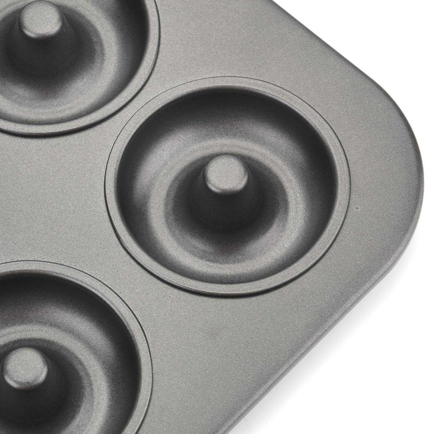 Lawei 2 Pack 12-Cavity Non-Stick Donut Pan, Carbon Steel Donut Baking Pan For Muffin, Cake, Dessert, Mini Bagel Mold Donut Trays