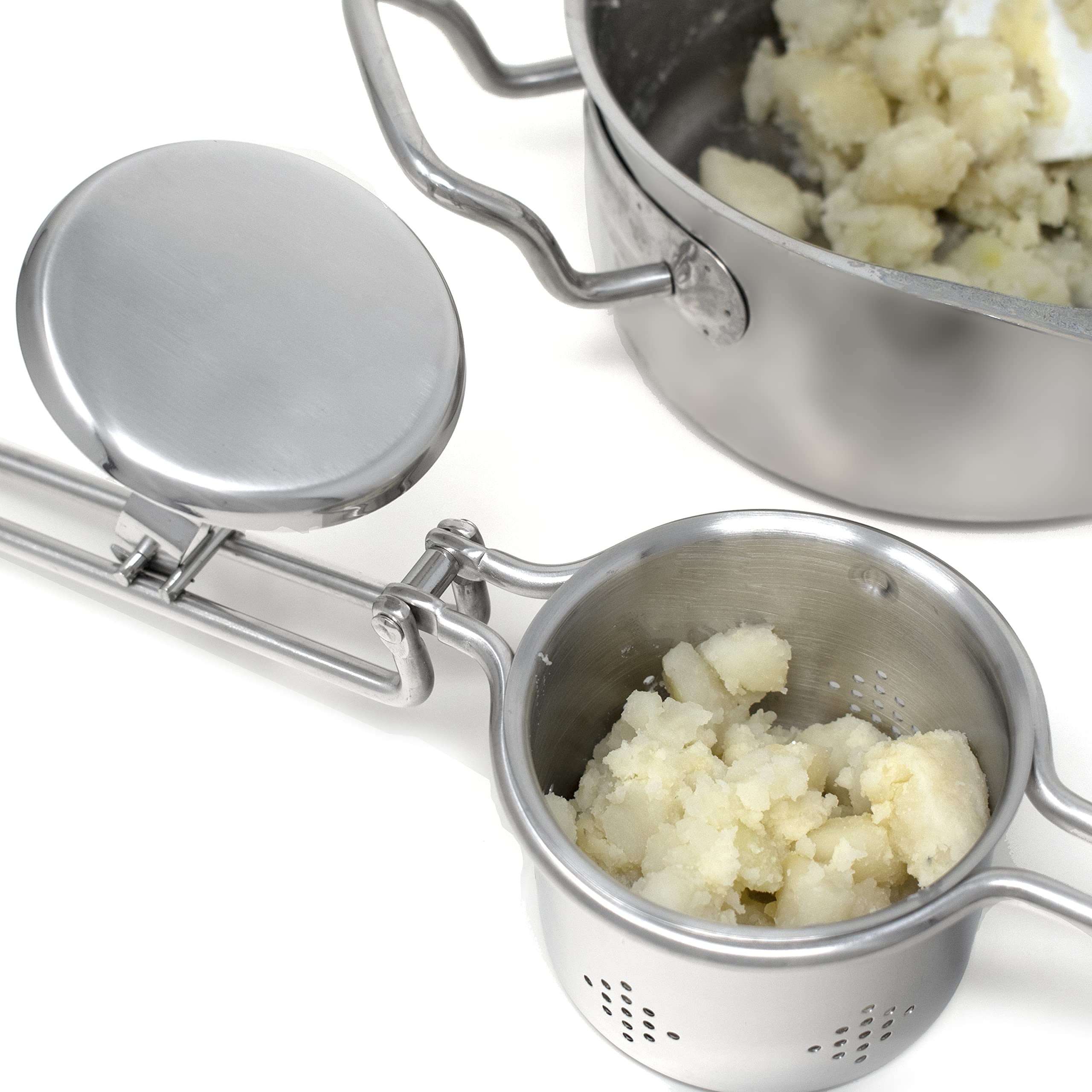Norpro Stainless Steel Potato Ricer, 12In/30.5Cm And Holds 2.75C/22Oz, Silver