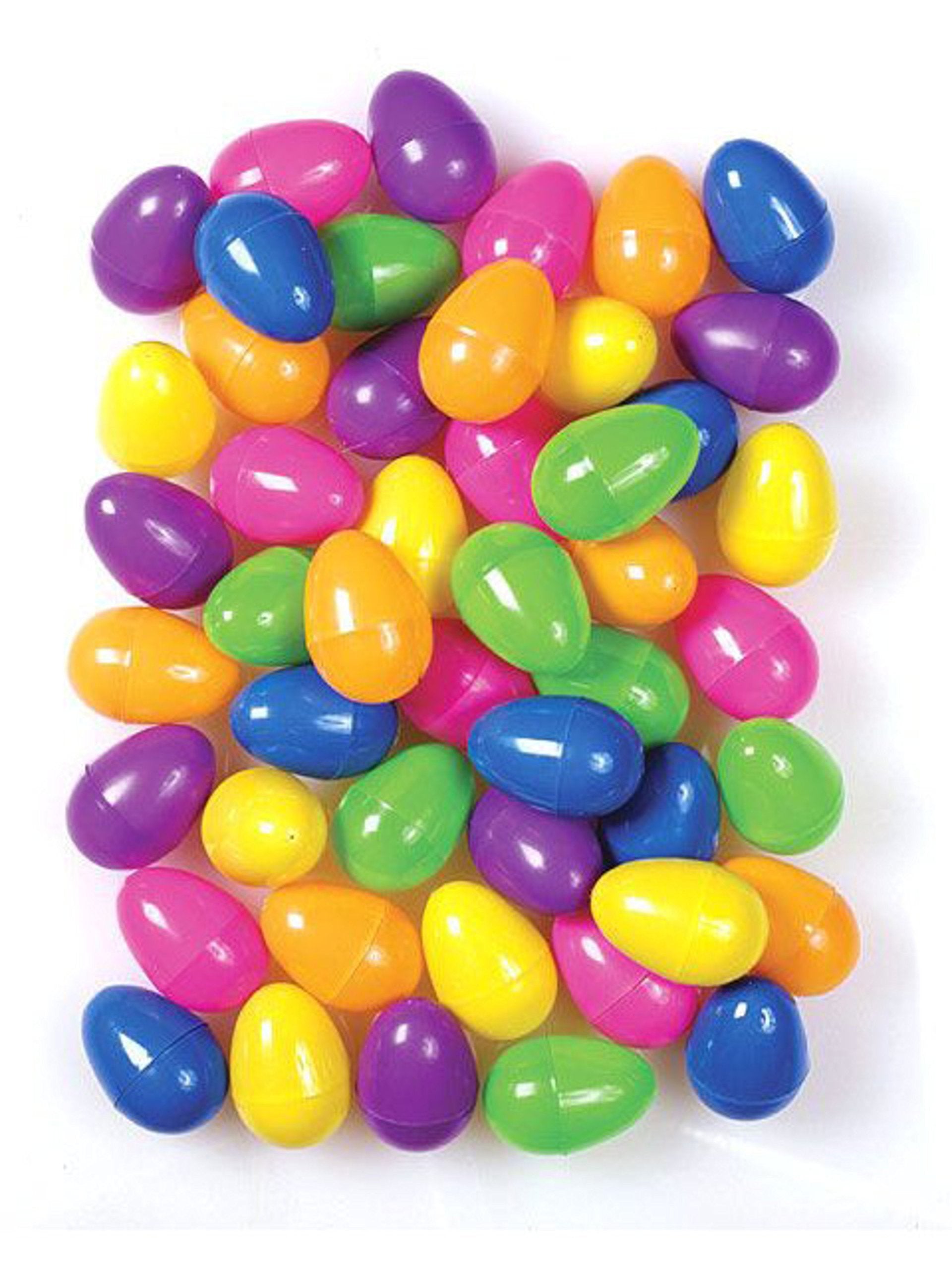 48 Piece Fillable Plastic Easter Eggs