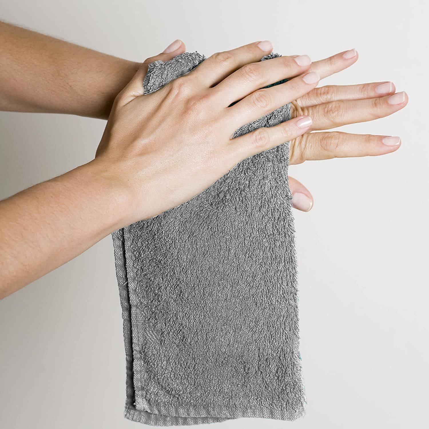 Simpli-Magic Cotton Washcloths  Pack of 48  12? x 12?