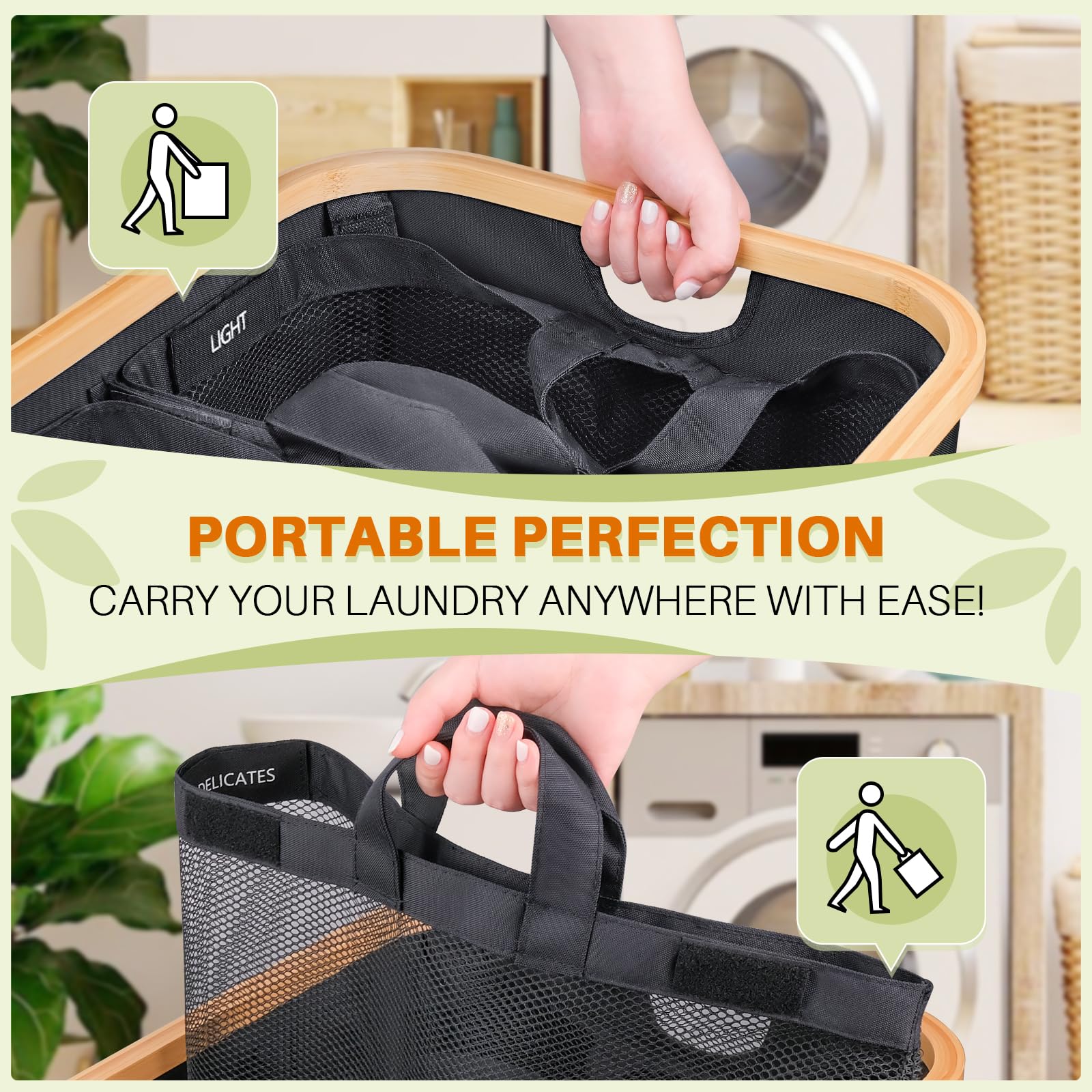Laundry Hamper With Lid, 145L Extra Large Hampers For Laundry Basket With Lid, Dirty Clothes Hamper Laundry Basket Organizer For